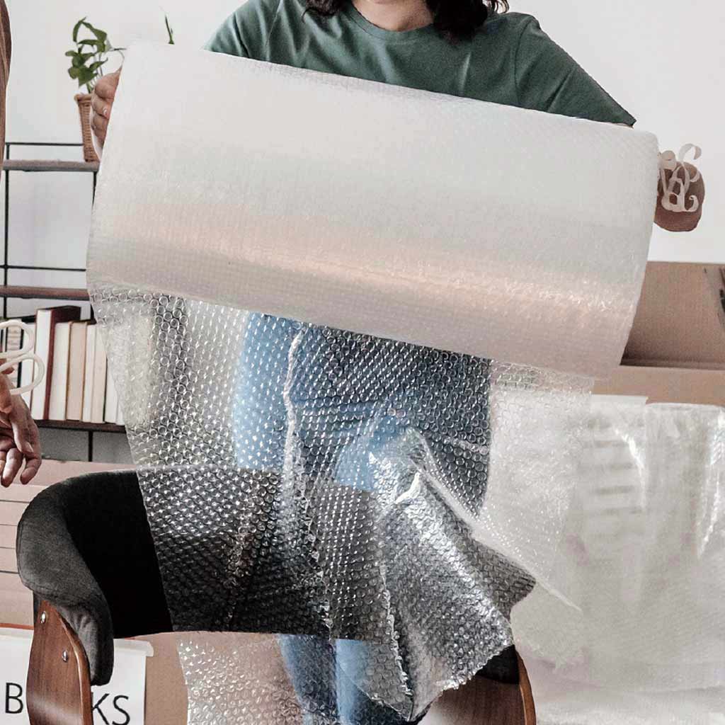 Bubble Wrap Heavy Duty Double Layer 20mm 1.5m x 100m (Slit 750mm x 2) - Omni Packaging 