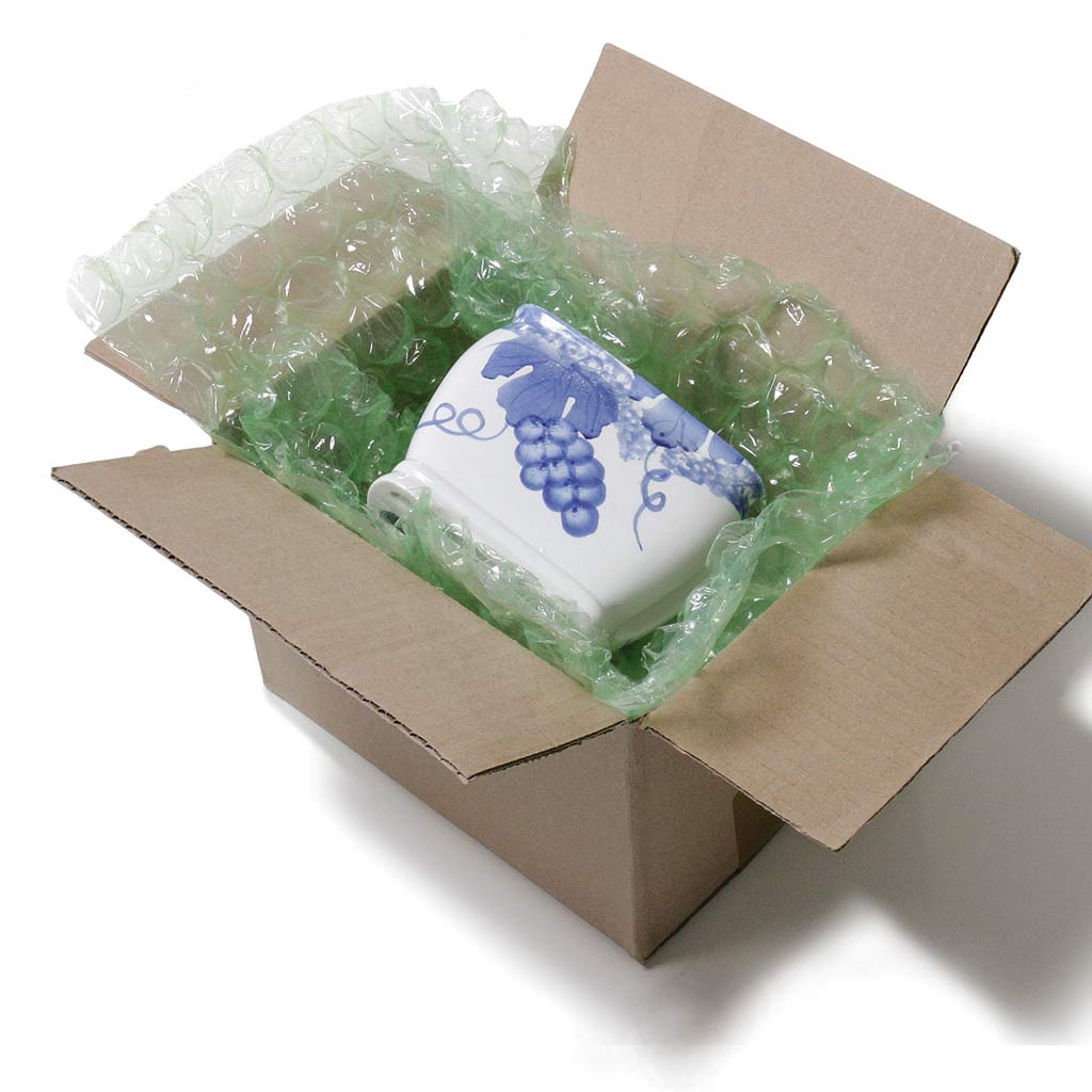 EcoPure Void Fill Bubble Wrap Green 30mm 1.5m x 75m (Slit 300mm x 5, Perf 300mm) - Omni Packaging 