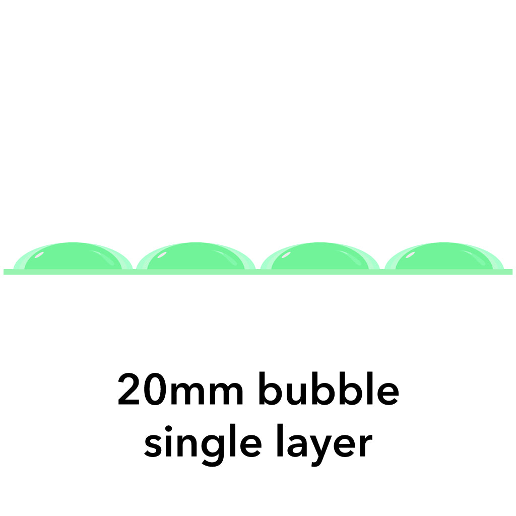 Biodegradable Bubble Wrap 20mm Single Layer 1.5m x 100m - Omni Packaging 