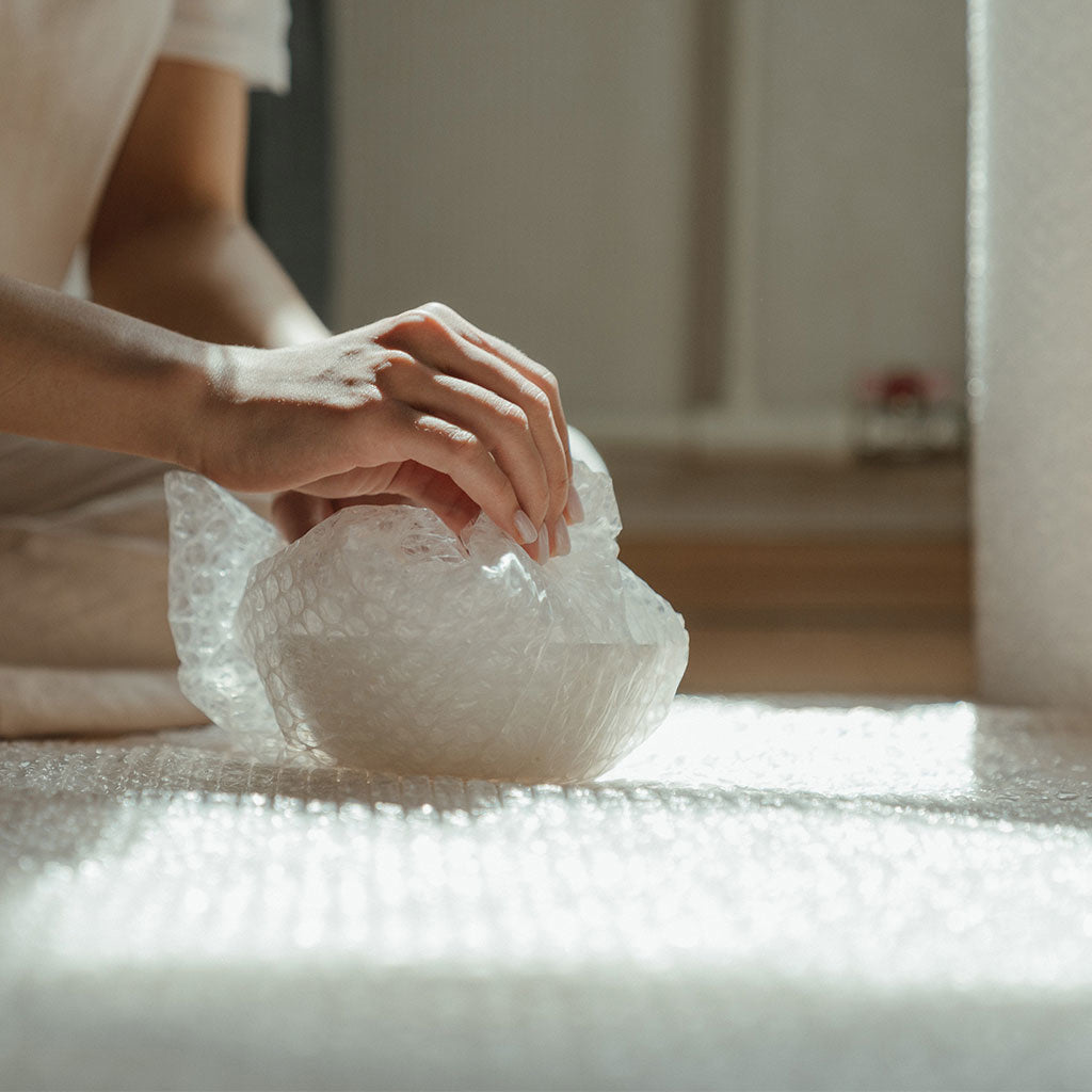 Recycled Bubble Wrap 10mm Single Layer 1.5m x 100m - Omni Packaging 