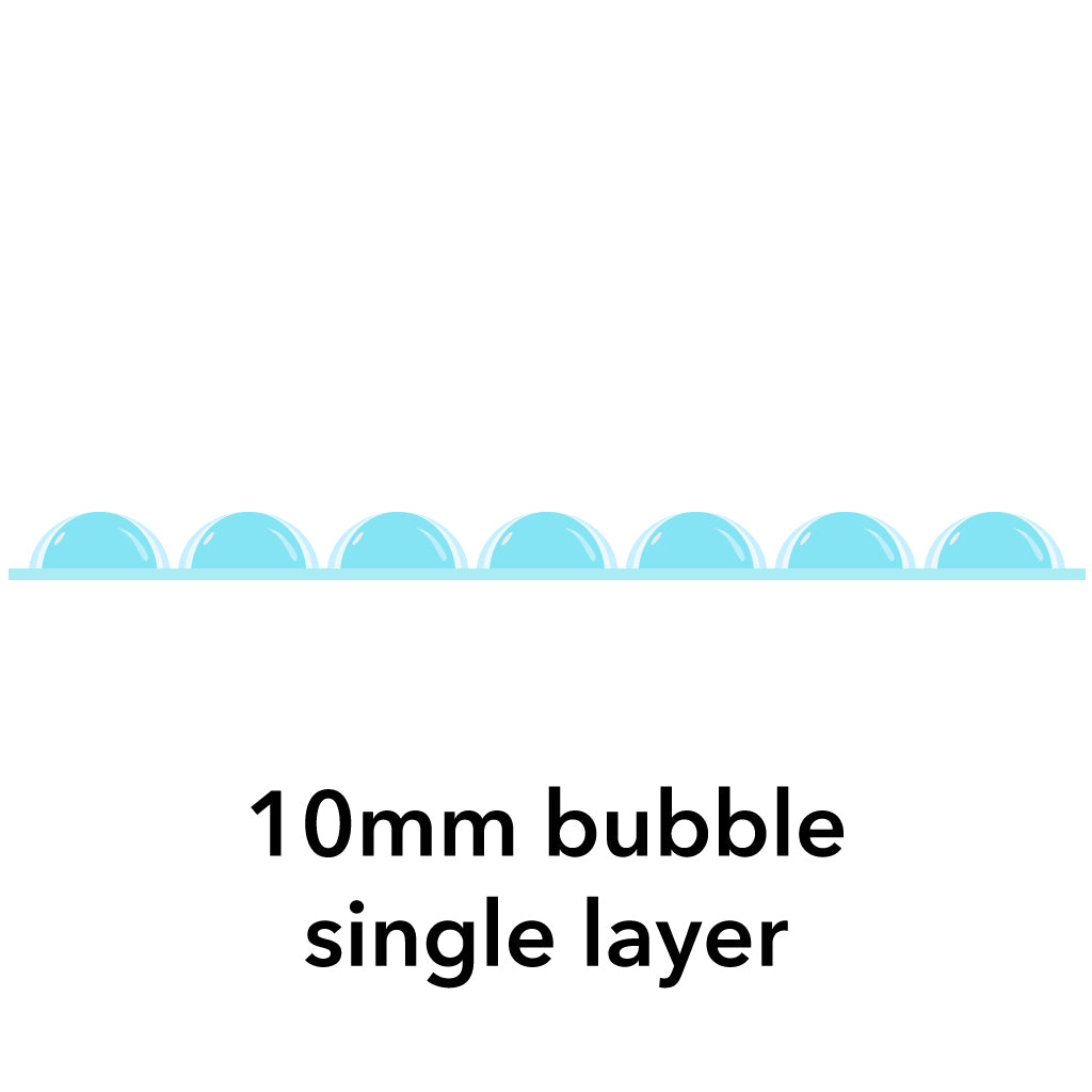 Bubble Wrap 10mm Single Layer 1.5m x 100m (Slit 750mm x 2) - Omni Packaging 
