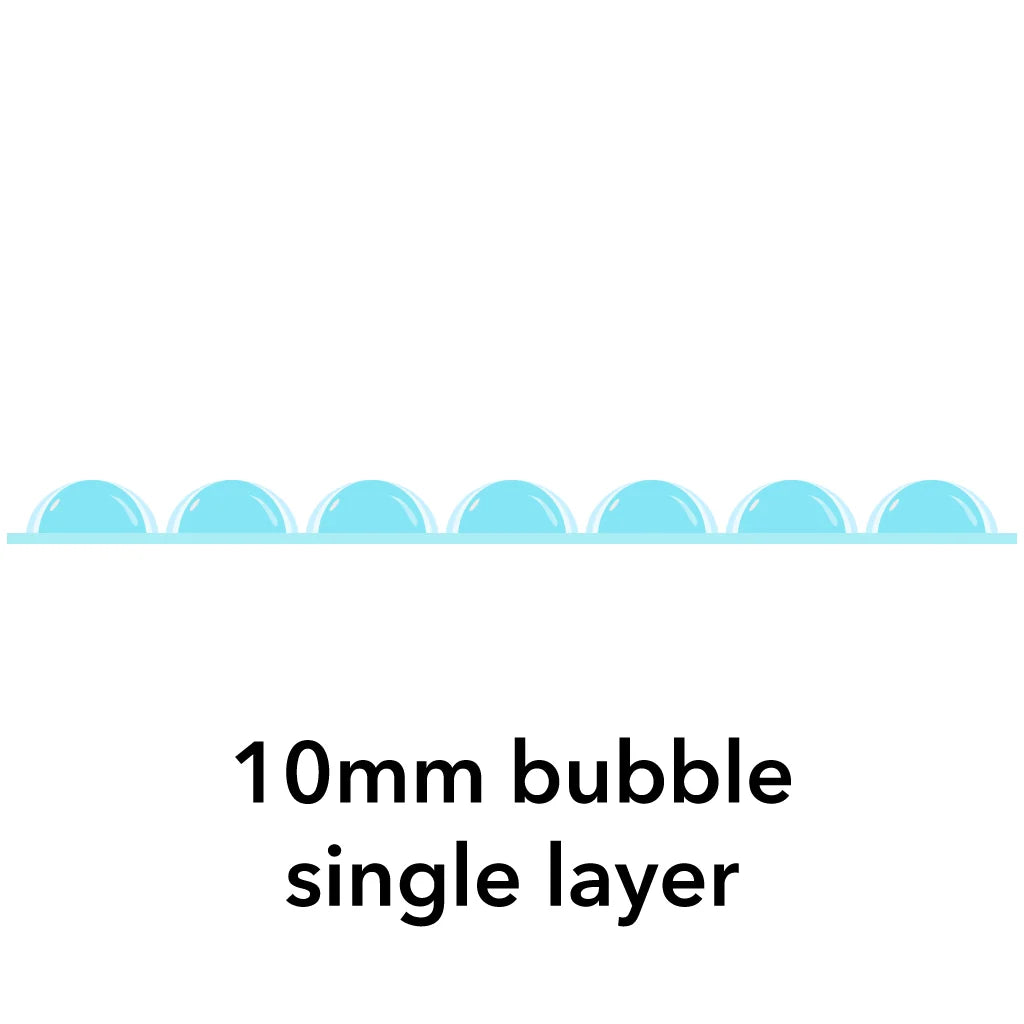 Bubble Wrap 10mm Single Layer 1.5m x 100m (Slit 500mm x 3) Perf @ 500mm - Omni Packaging 