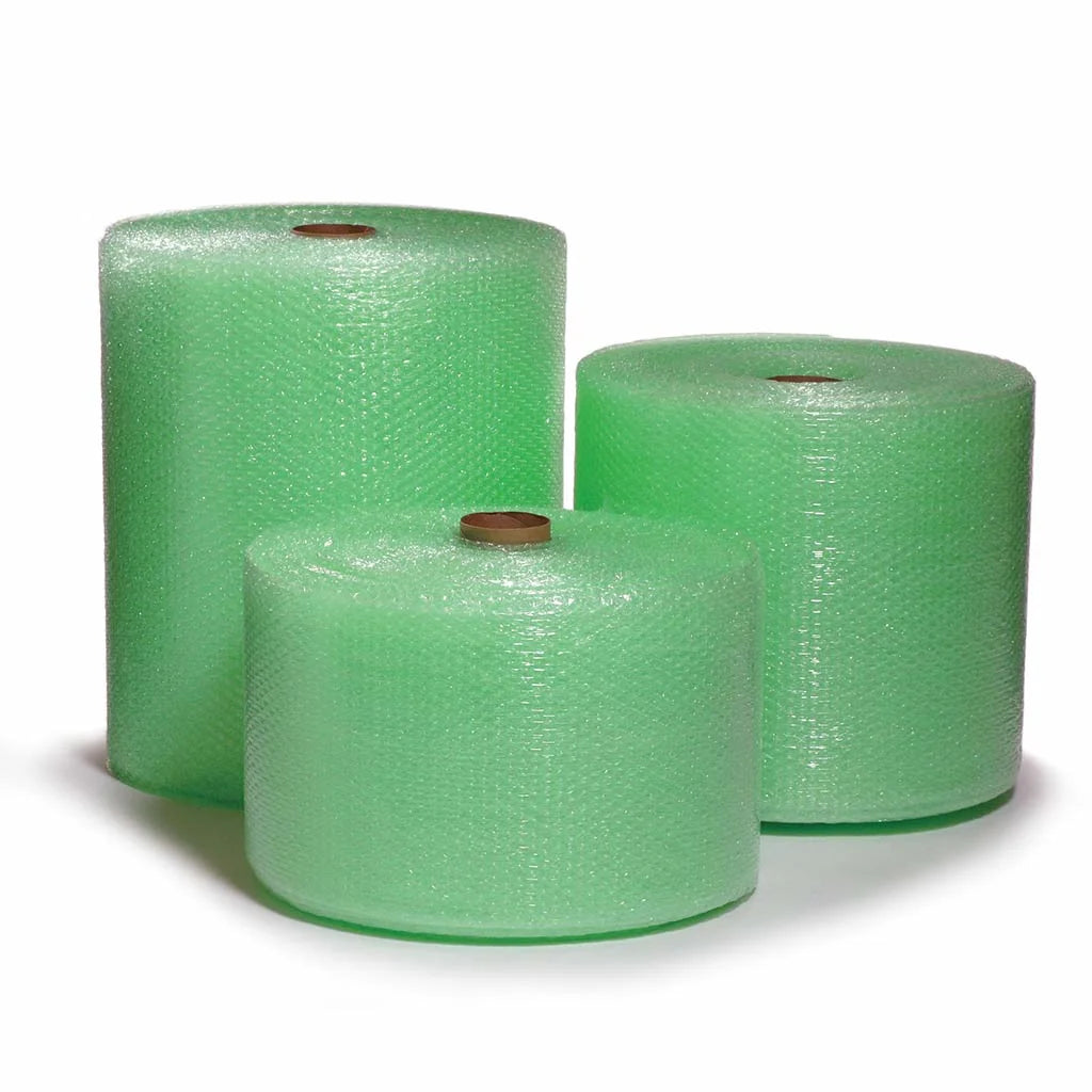 Bubble Wrap EPE Ecopure Green 10mm Single Layer 1.5m x 100m Slit 750mm x 2