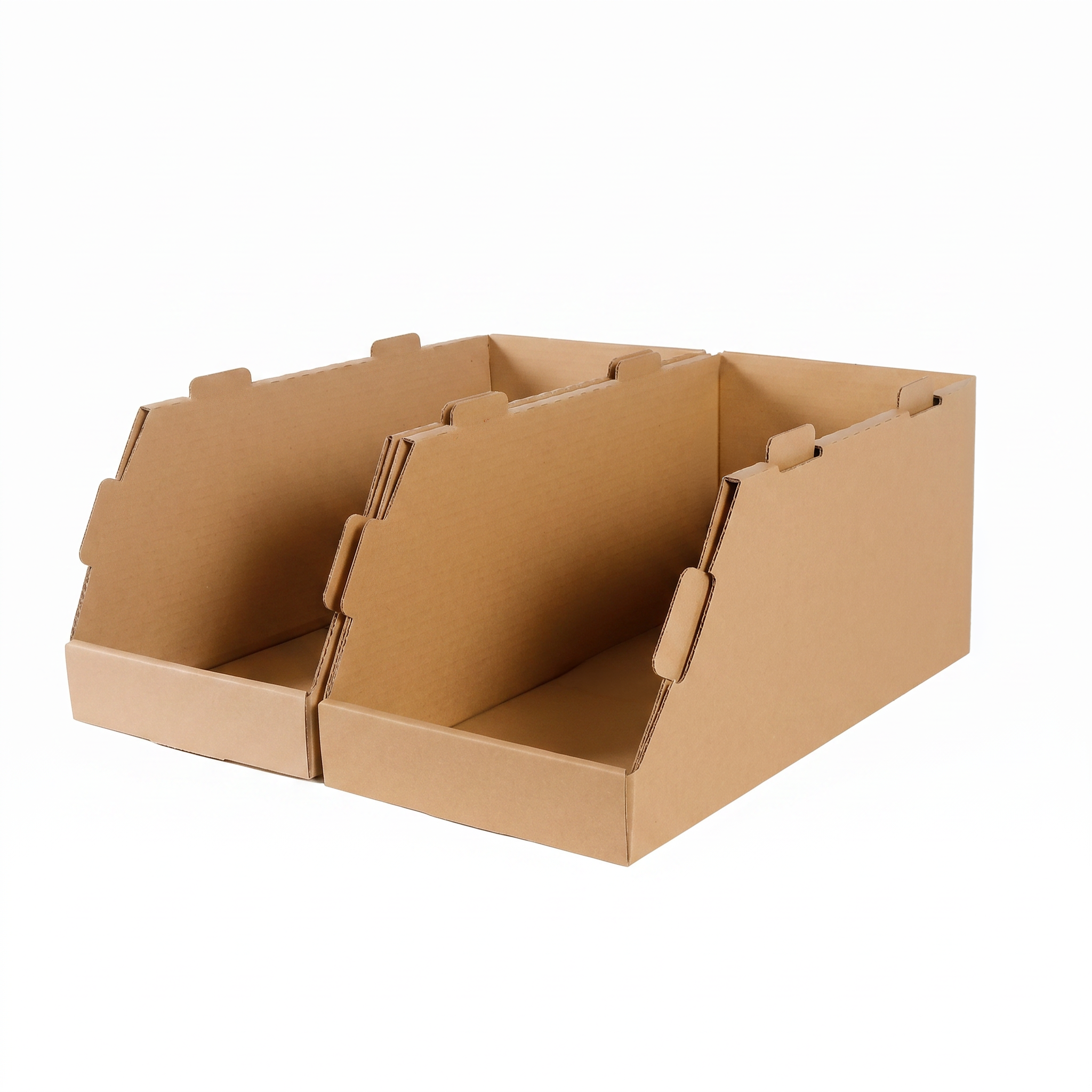 Cardboard Warehouse Trays 2EBU8 820mmL x 360mmW x 245mm Die Cut - Omni Packaging 