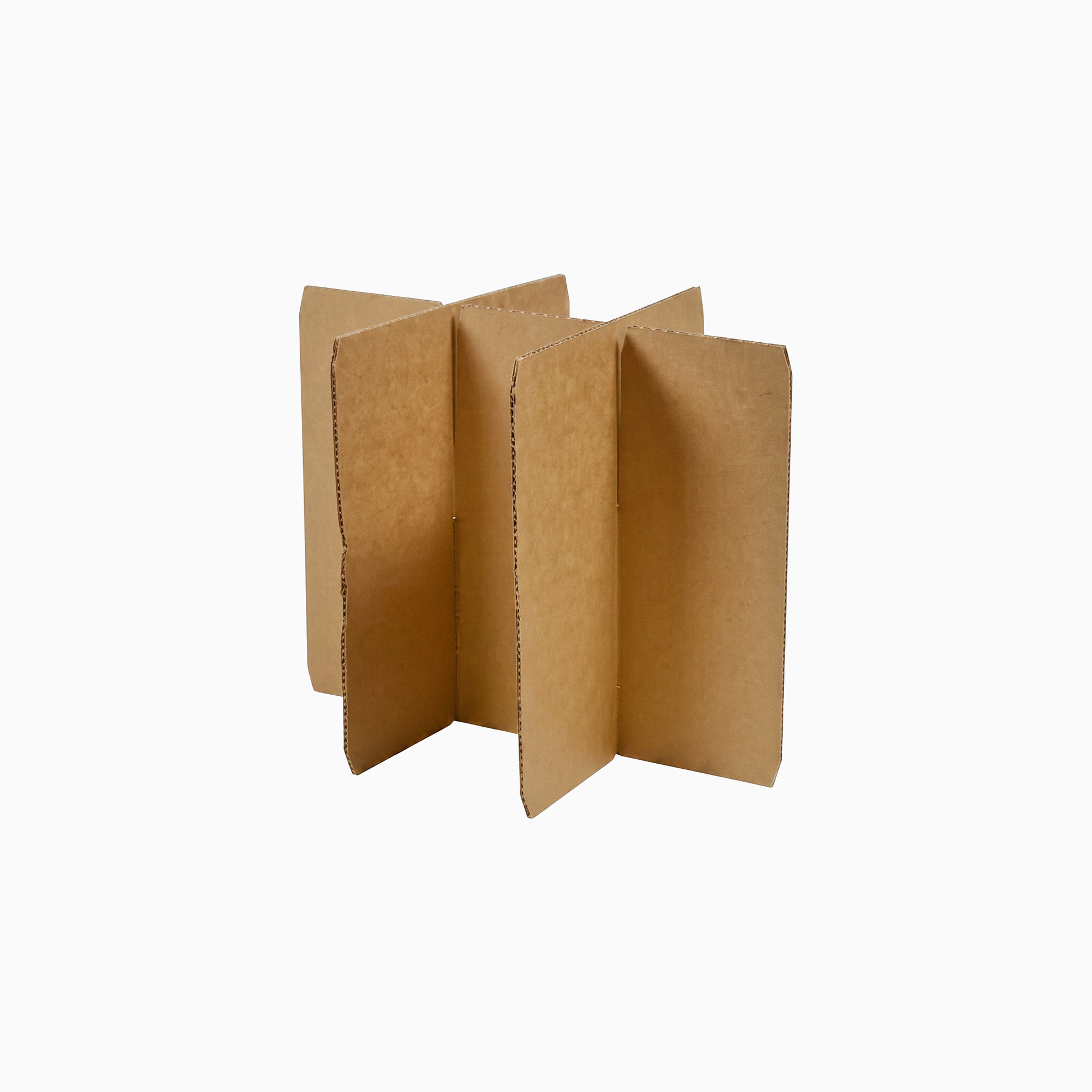 Unassembled Divider for 6 Pack Wine Carton 07.061 Brown Cardboard RSC 4B7 238mmL x 158mmW x 333mmH - Omni Packaging 