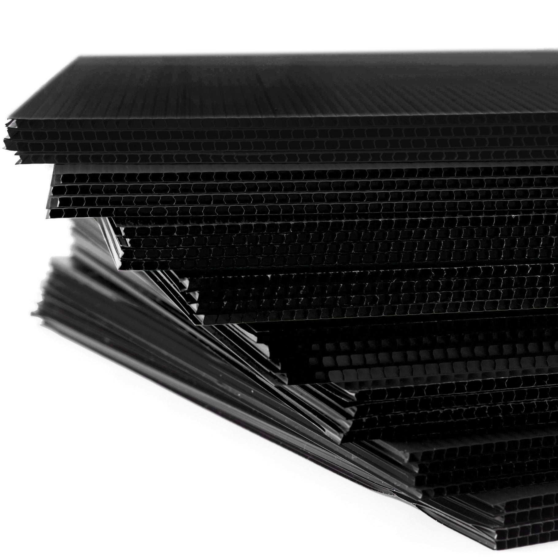 Fluteboard Sheets 2.5mm 1200mm x 2300mm Black - Omni Packaging 