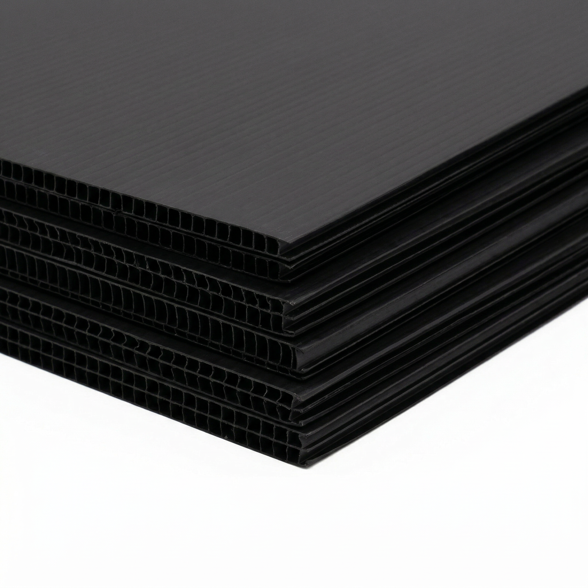 Fluteboard Sheets 2.5mm 1200mm x 1200mm Black - Omni Packaging 
