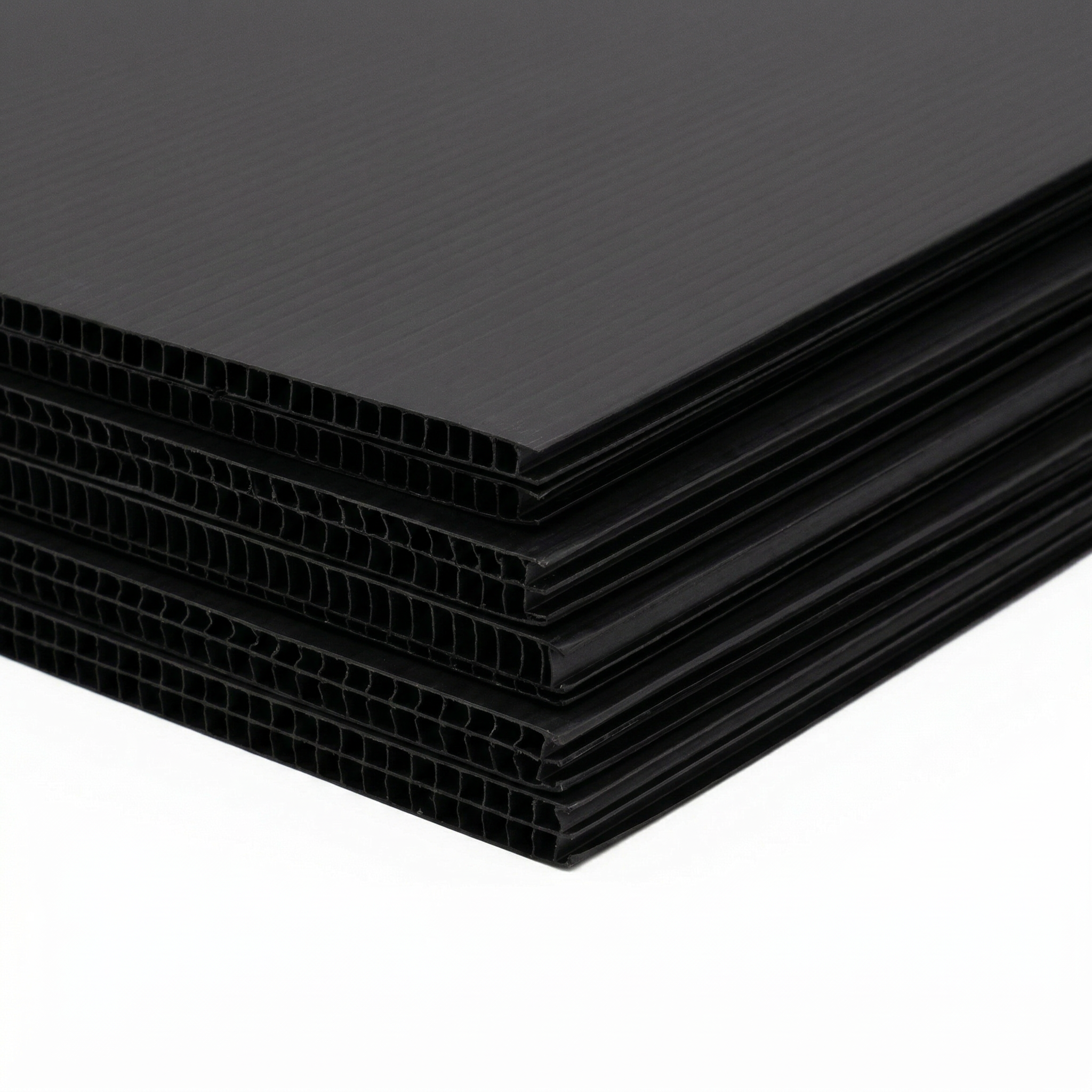 Fluteboard Sheets 2.5mm 1200mm x 1200mm Black - Omni Packaging 