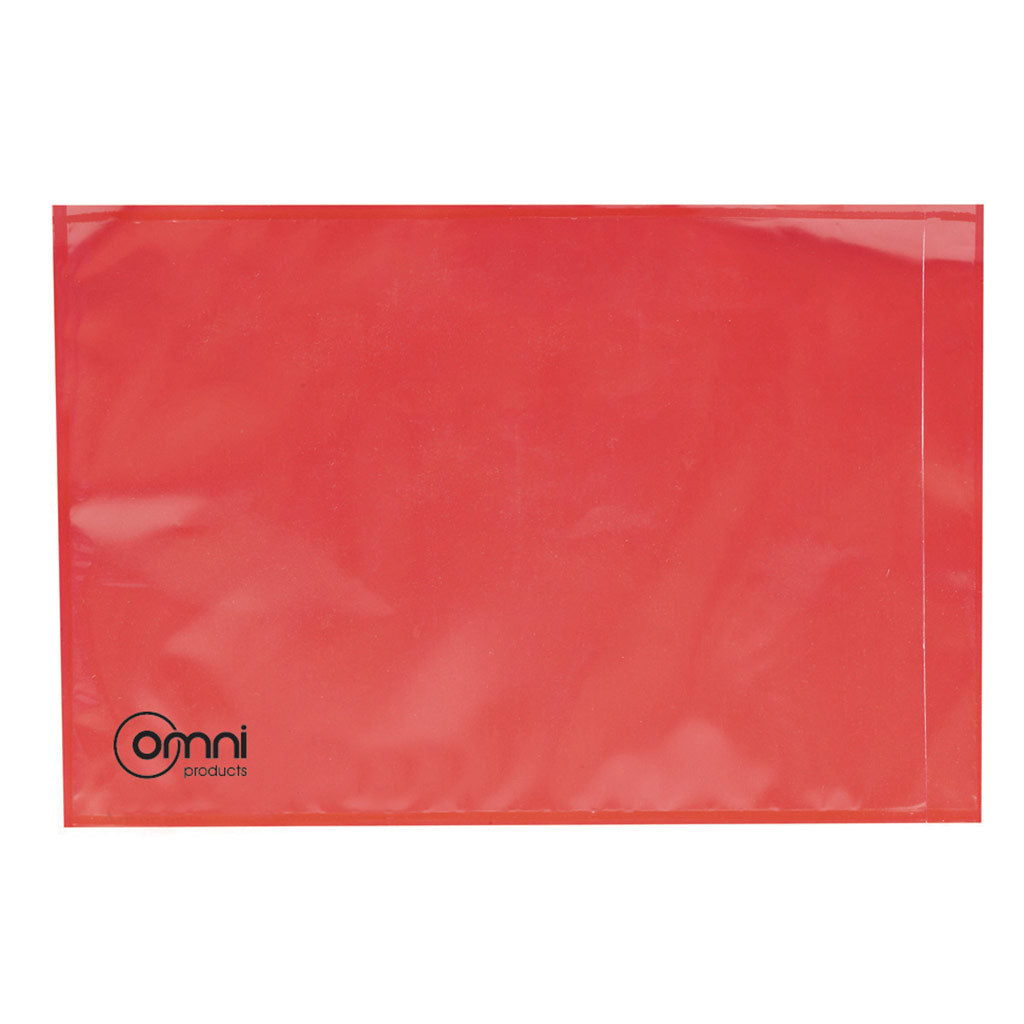 Unprinted Self Adhesive Document Envelopes Red 330mm x 240mm 250/ctn - Omni Packaging 