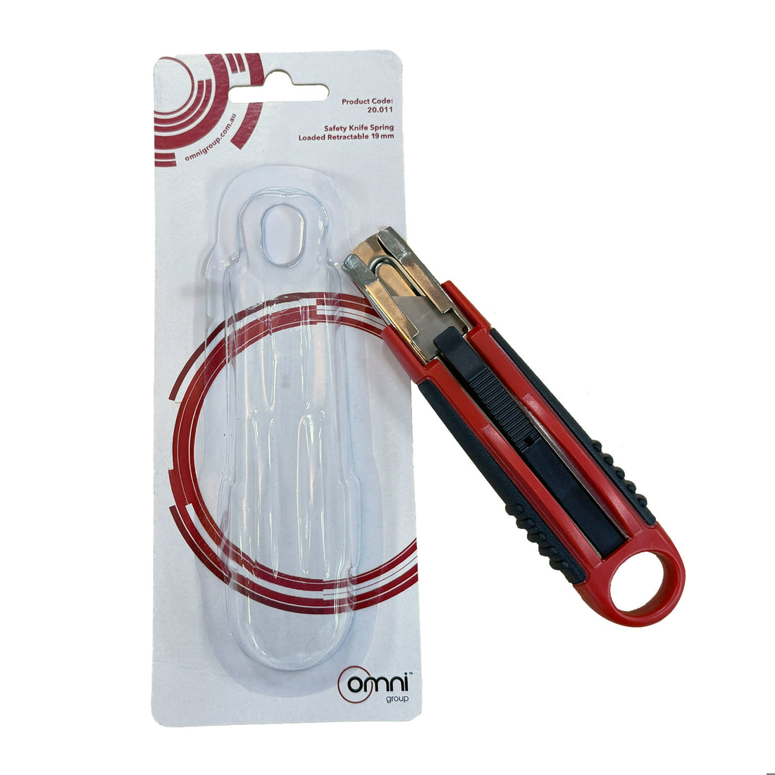Safety Knife Spring Loaded Retractable 18mm - Omni Packaging 