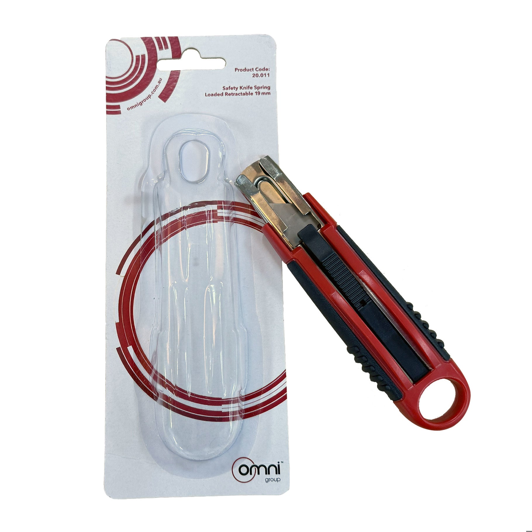 Safety Knife Spring Loaded Retractable 18mm - Omni Packaging 