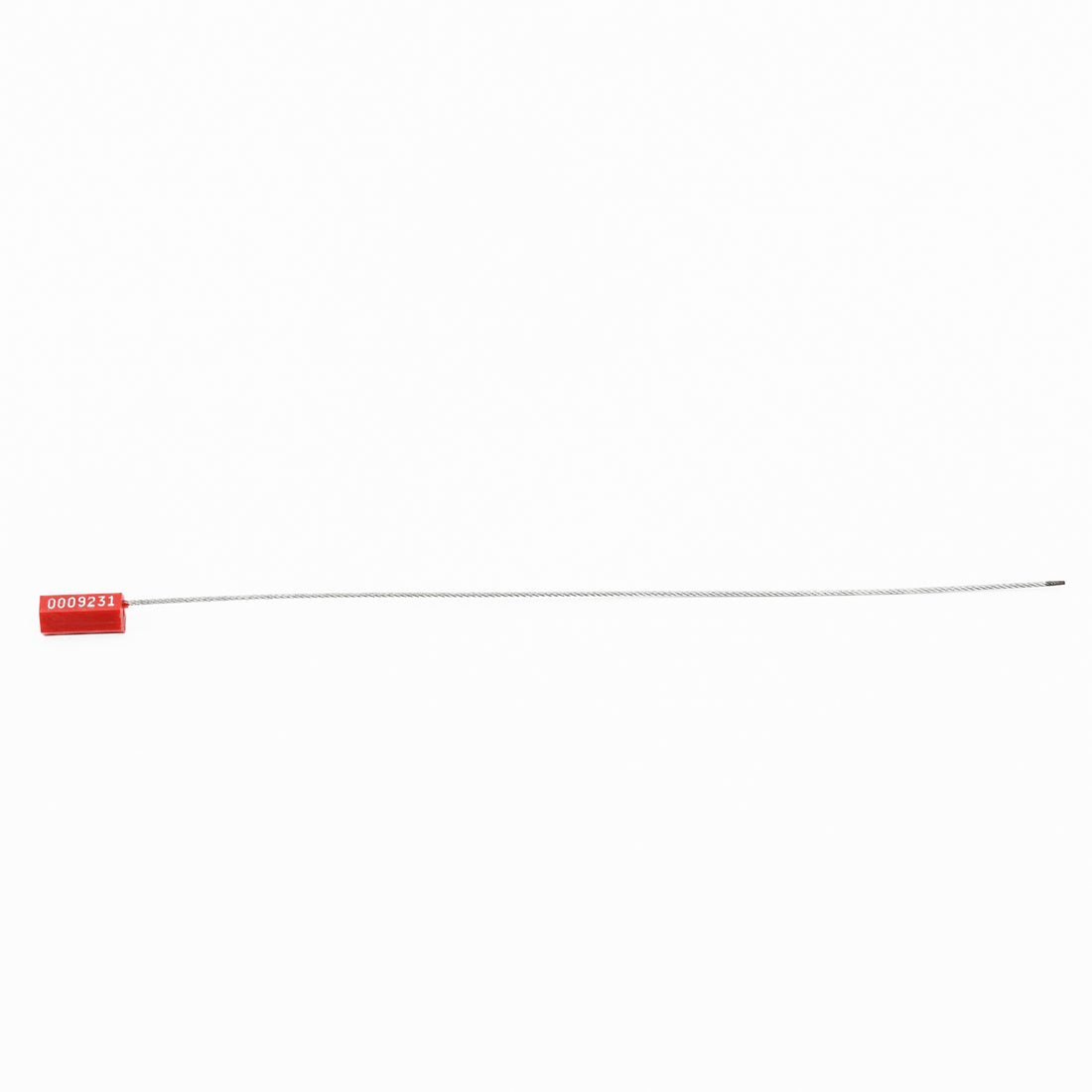 Steel Cable Seals Security Tag Numbered Truck Trailer Seal 300mm 100/pack - Omni Packaging 