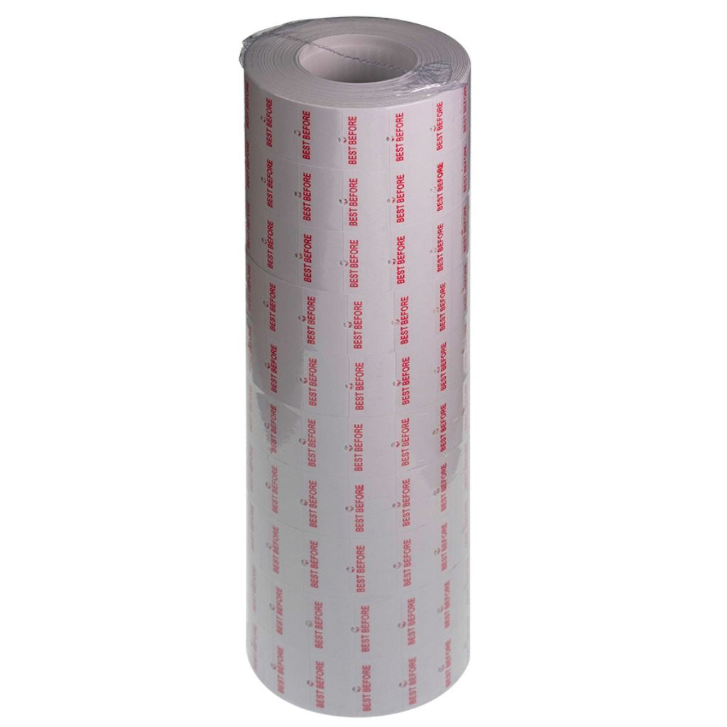 Best Before Labels Freezer Grade 21 x 12mm White 1000 labels/roll (10 Rolls per Ctn) - Omni Packaging 