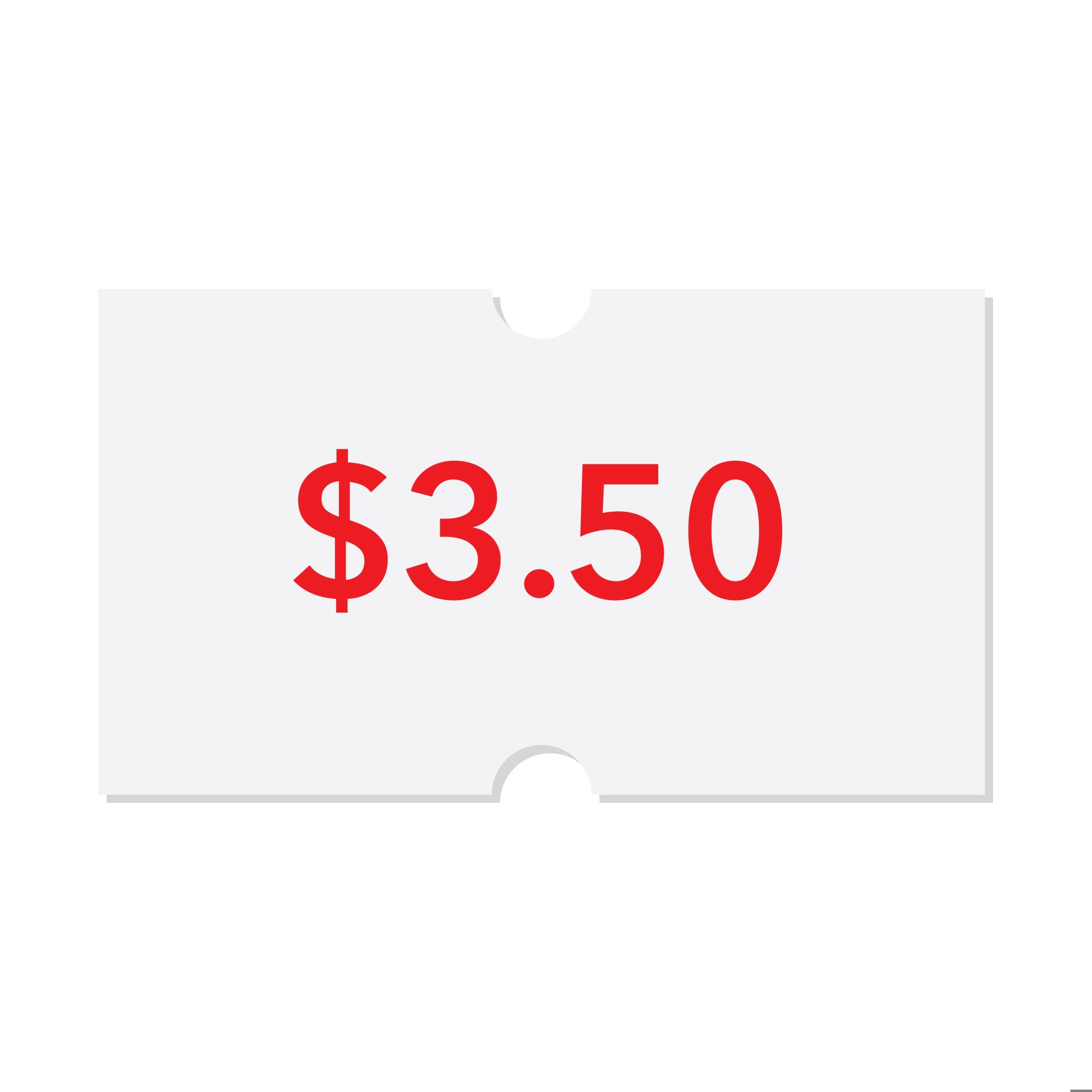 Pricing Labels Freezer Grade 21 x 12mm White 1000 labels/roll - Omni Packaging 