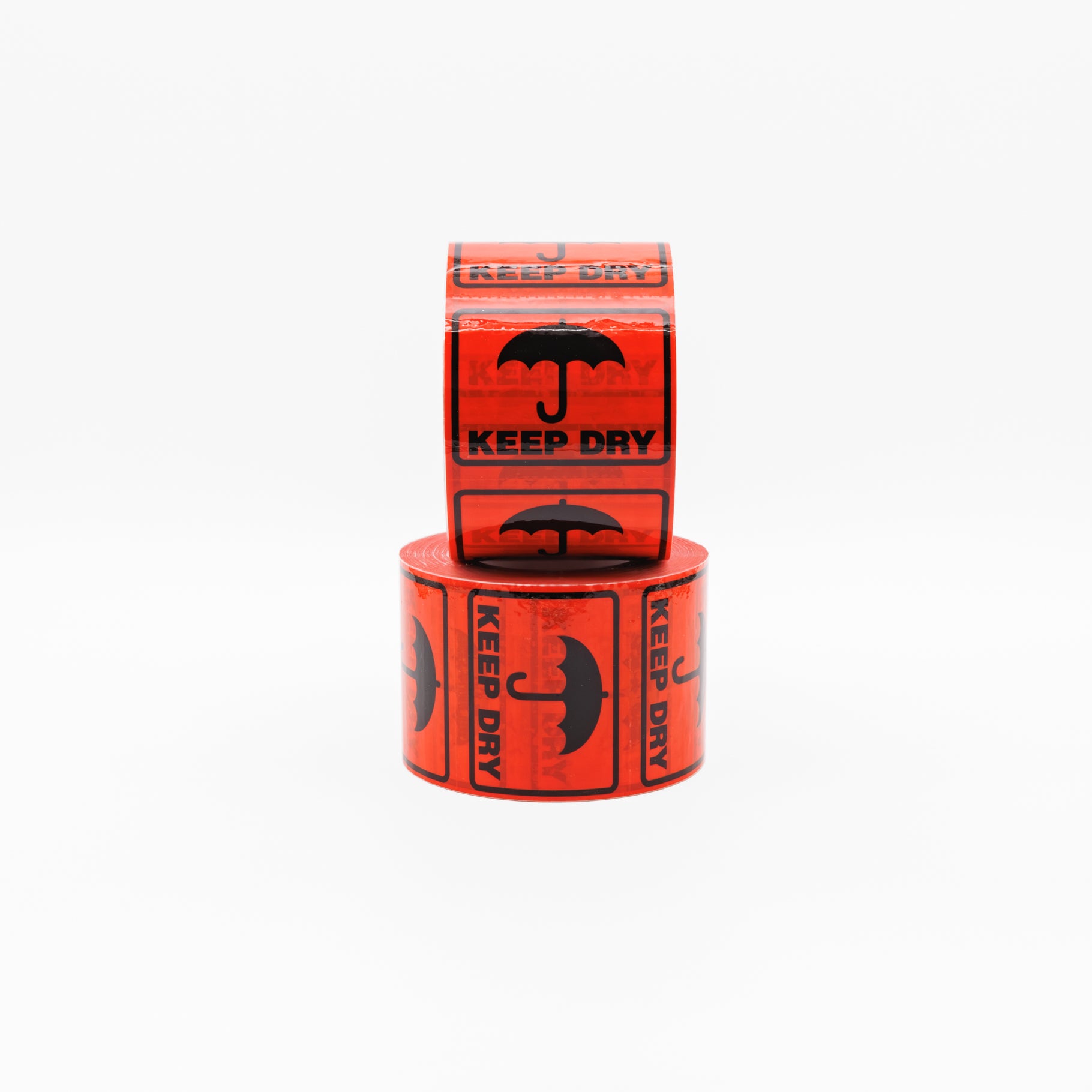 KEEP DRY Label - Perforated Printed Stickers Red 96mm X 100mm 500/roll - Omni Packaging 