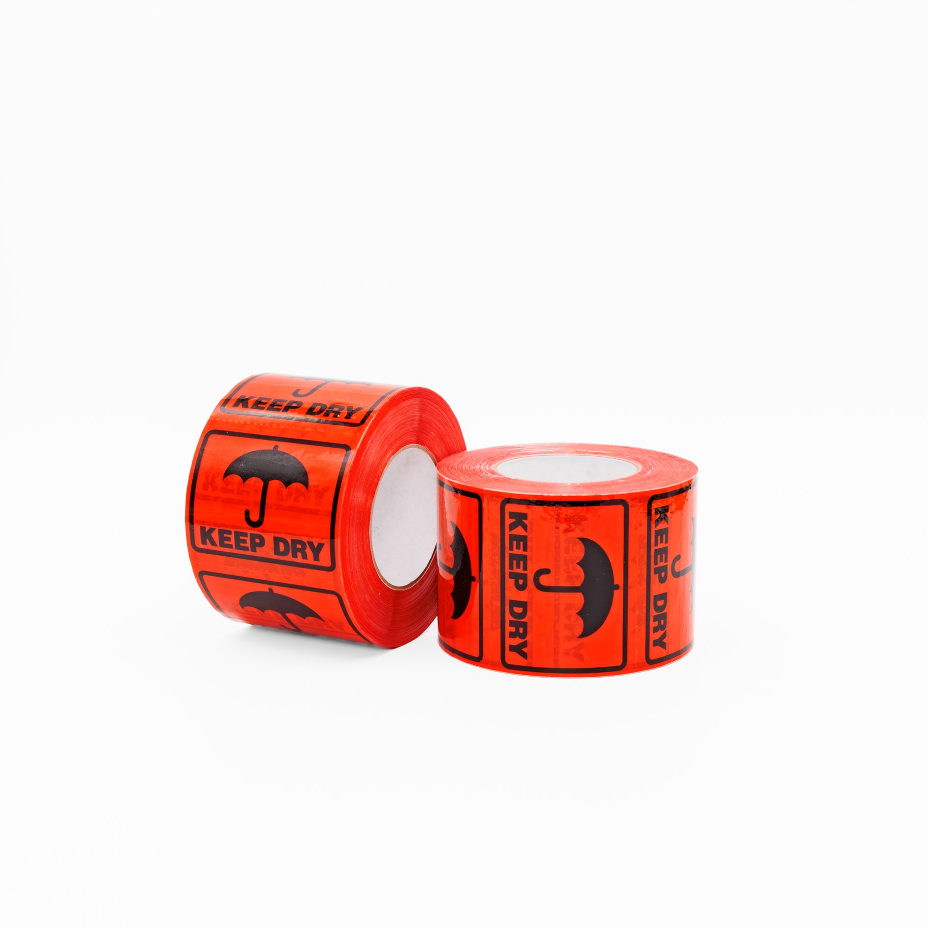KEEP DRY Label - Perforated Printed Stickers Red 96mm X 100mm 500/roll - Omni Packaging 