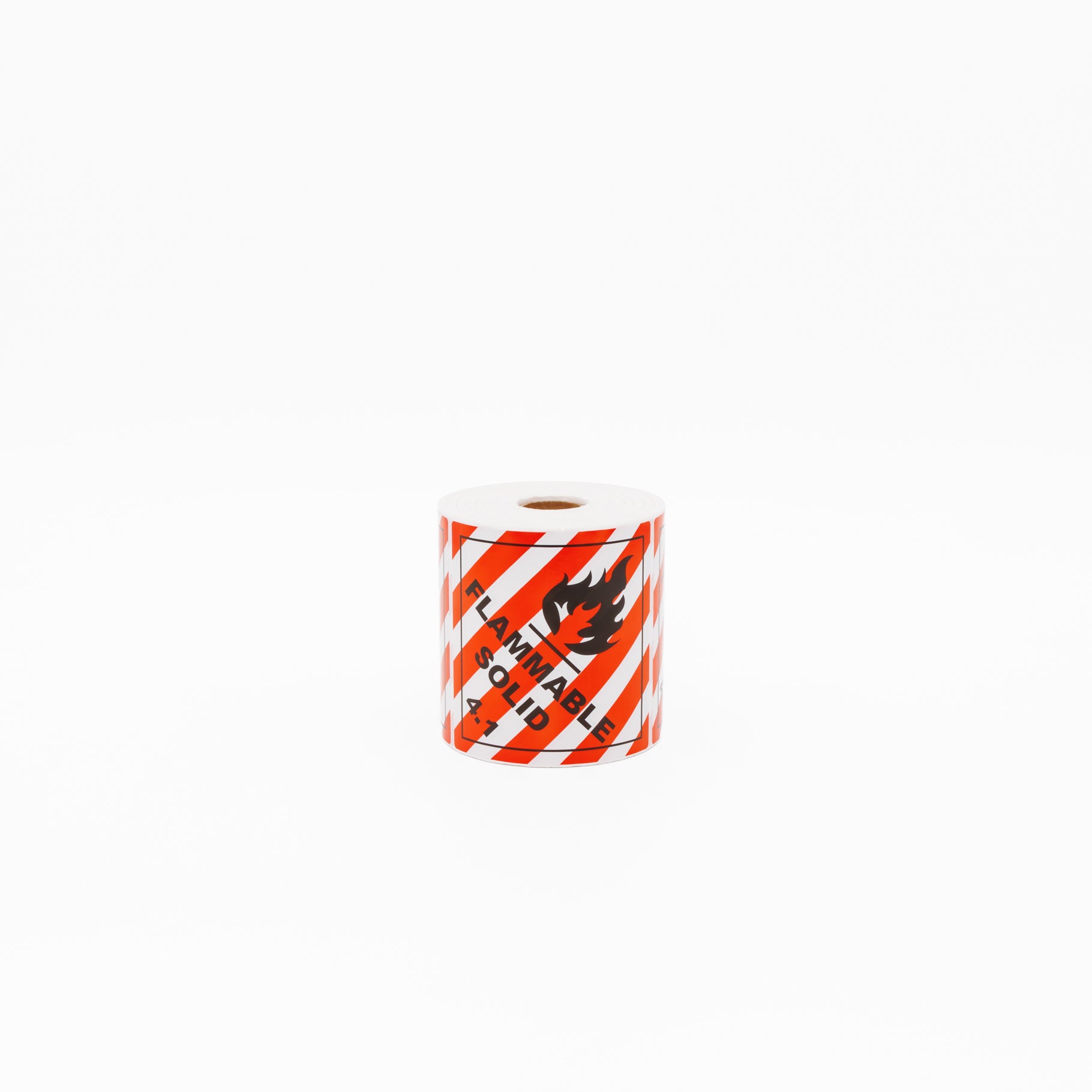 Flammable Solid 4.1 Sticker – Dangerous Goods 100mm x 100mm 500/Roll - Omni Packaging 