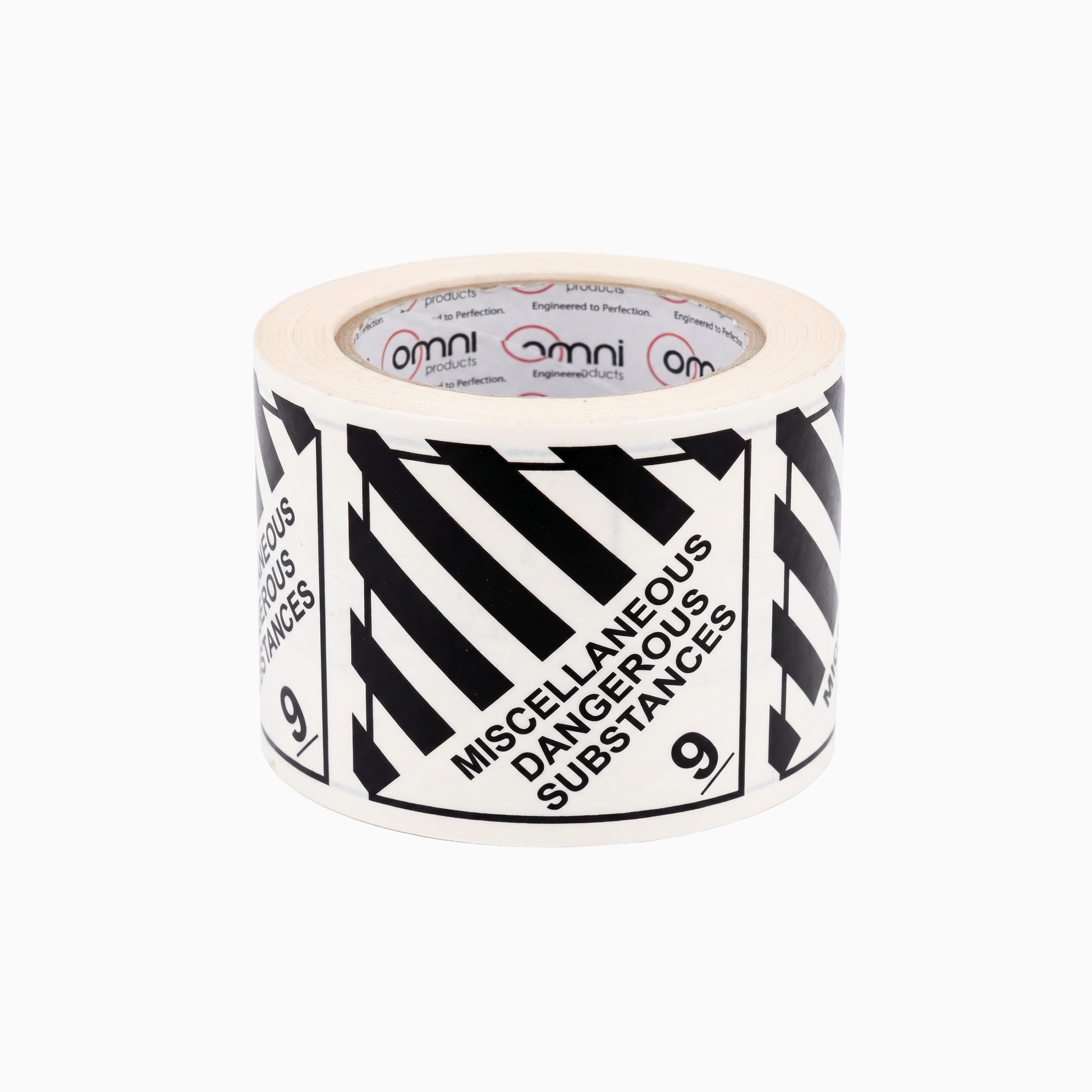 Miscellaneous Dangerous Substances 9 Label - Perforated Stickers 100mm x 100mm 500/Roll - Omni Packaging 