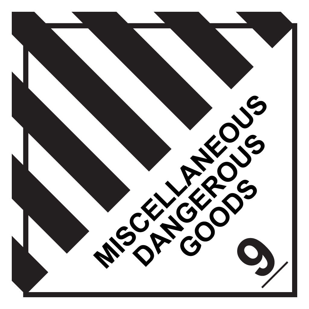 Miscellaneous Dangerous Goods 9 Label – PVC Perforated 100mm x 100mm 500/Roll - Omni Packaging 
