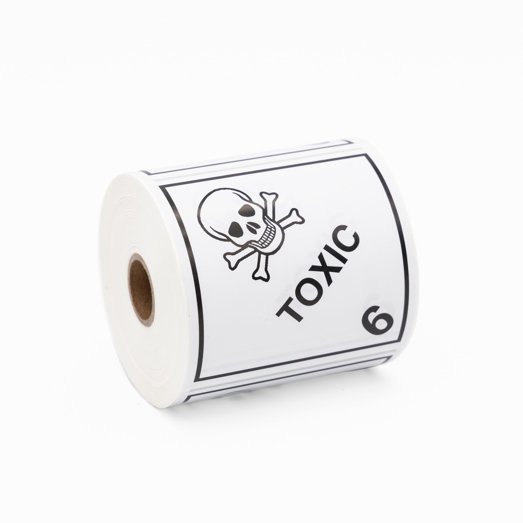 Toxic 6 Sticker – Dangerous Goods 100mm x 100mm 500/Roll - Omni Packaging 