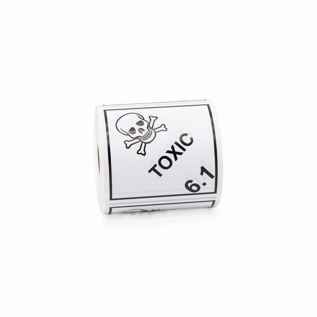 Toxic 6.1 Sticker – Dangerous Goods 100mm x 100mm 500/Roll - Omni Packaging 