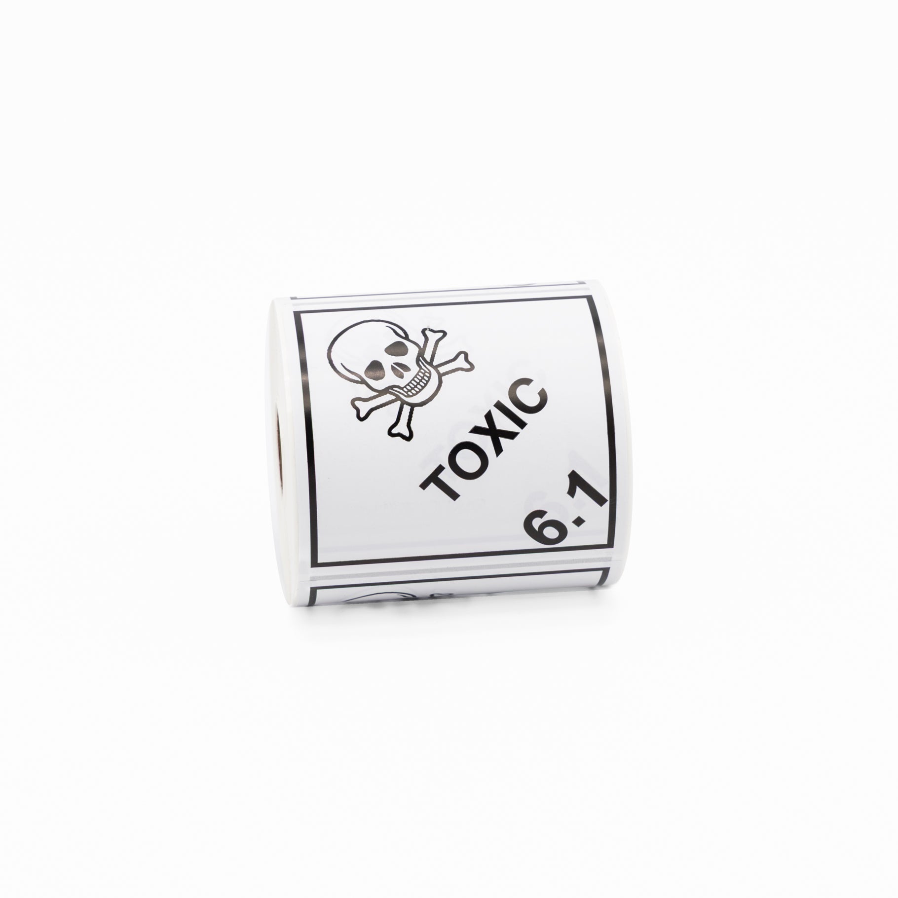Toxic 6.1 Sticker – Dangerous Goods 100mm x 100mm 500/Roll - Omni Packaging 