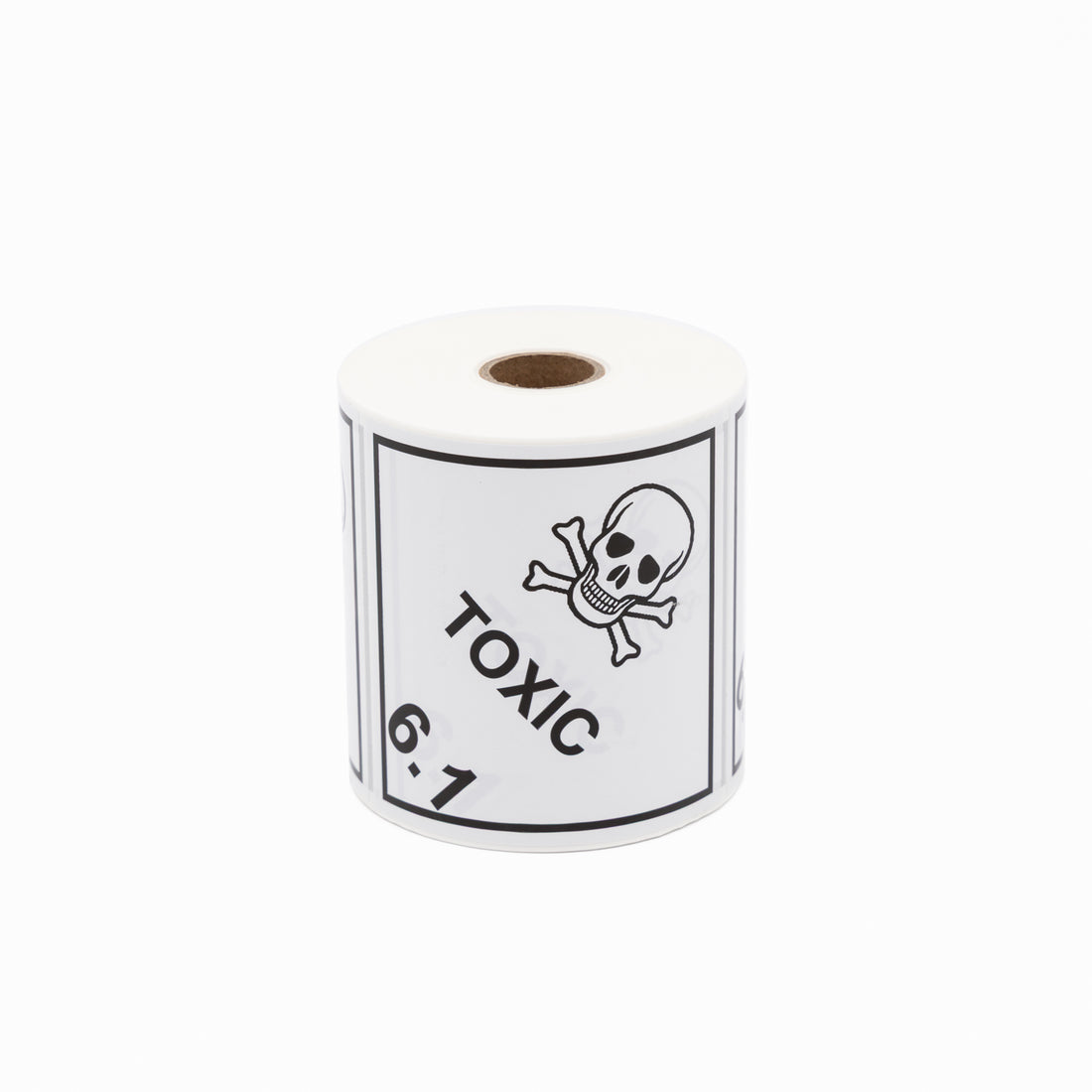 Toxic 6.1 Sticker – Dangerous Goods 100mm x 100mm 500/Roll - Omni Packaging 