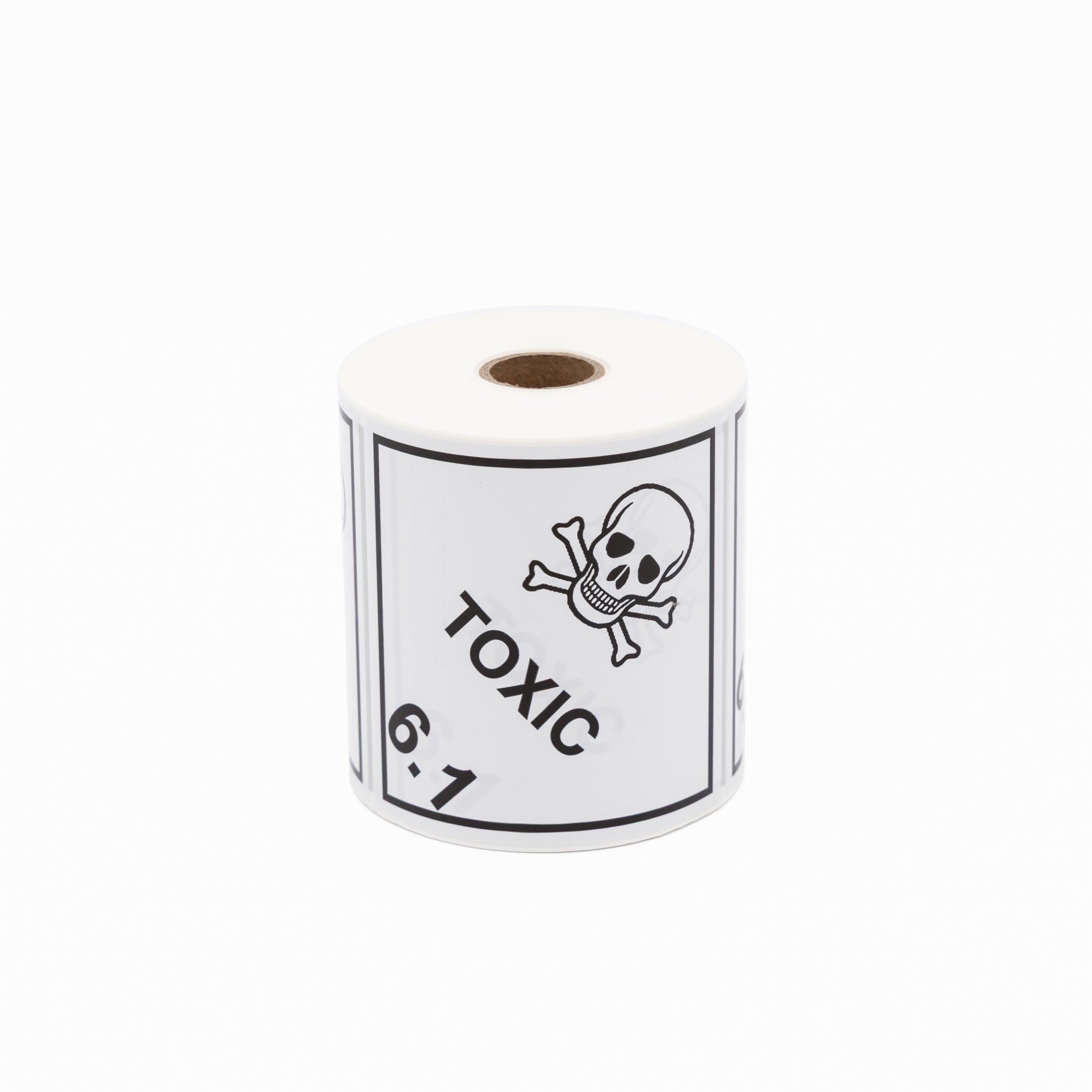 Toxic 6.1 Sticker – Dangerous Goods 100mm x 100mm 500/Roll - Omni Packaging 