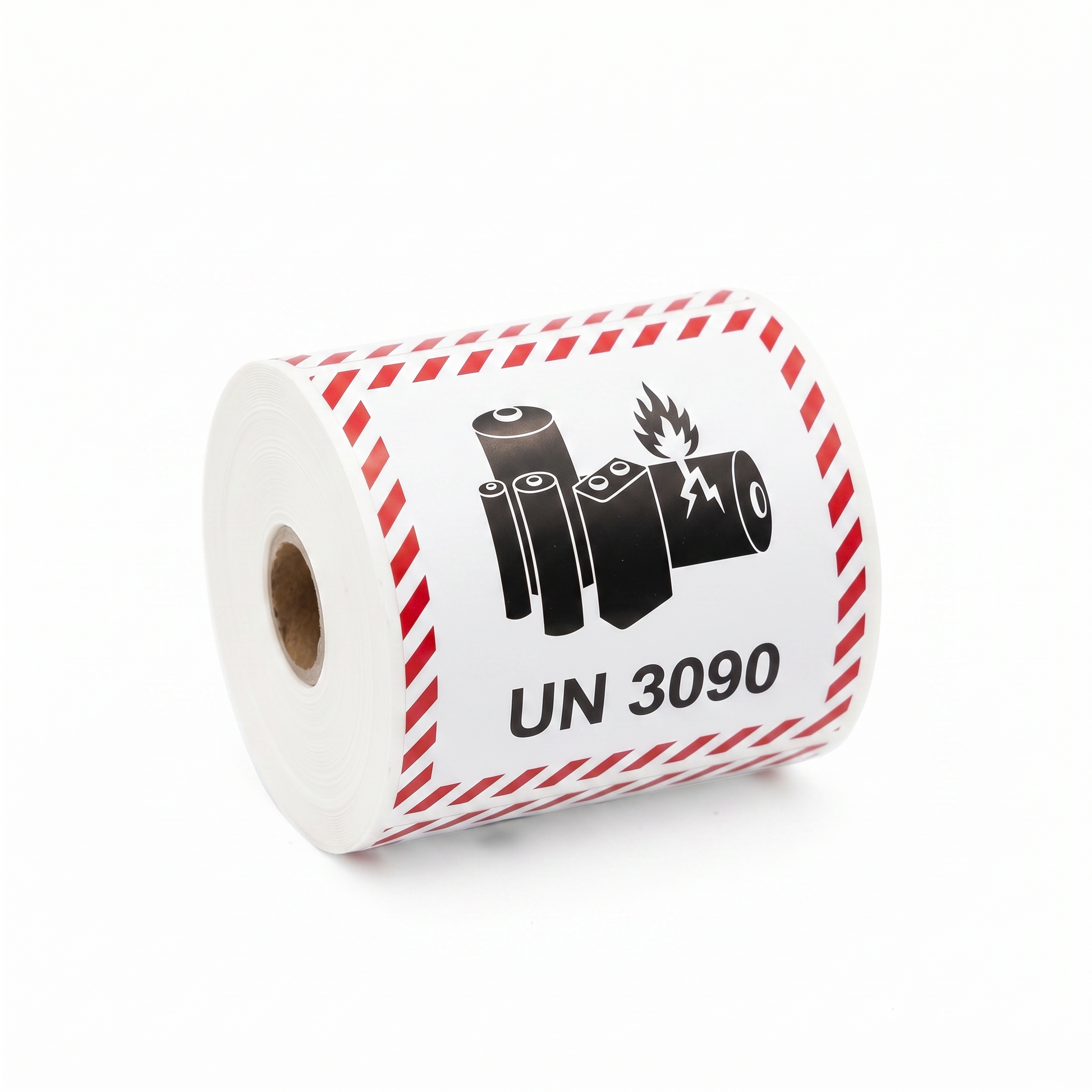 UN3090 Lithium Battery Dangerous Goods Sticker 100mm x 100mm 500 Roll