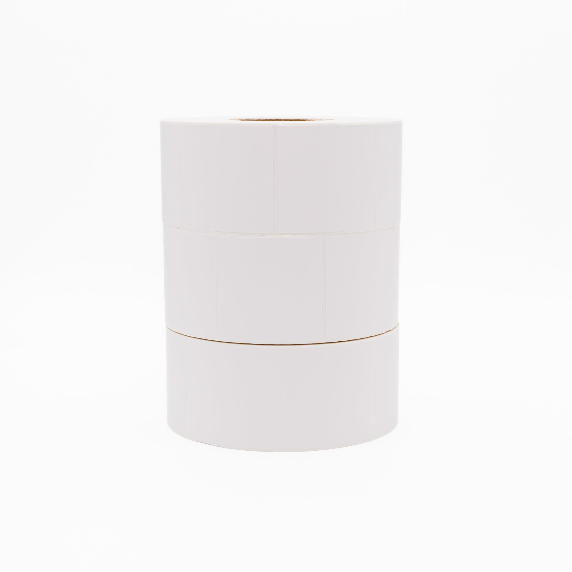 Thermal Direct Label Paper White Permanent 75mm x 75mm Perf. 1750/roll 76mm core - Omni Packaging 