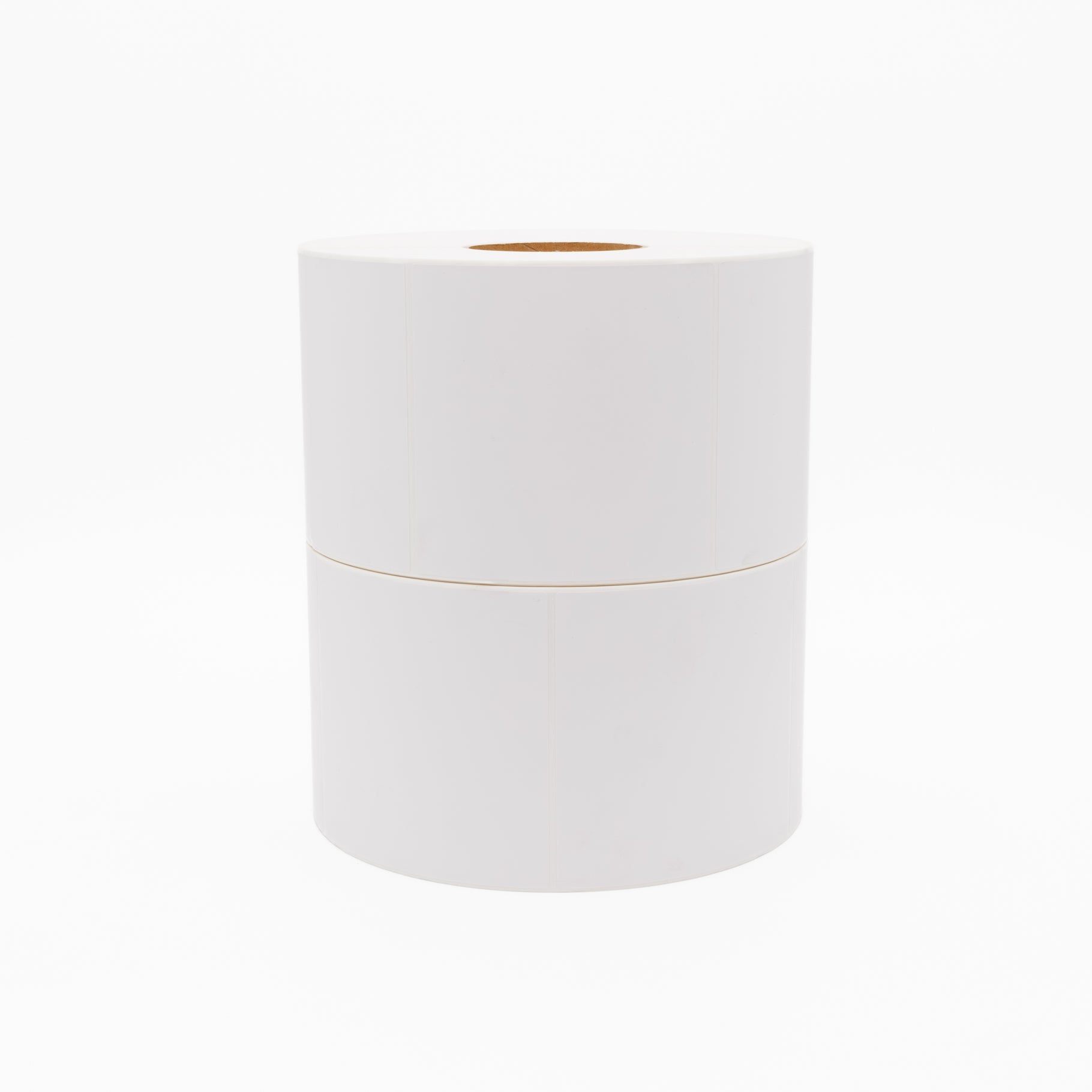 Thermal Direct Label Paper White Permanent 127mm x 127mm Perf. 1100/roll 76mm core - Omni Packaging 