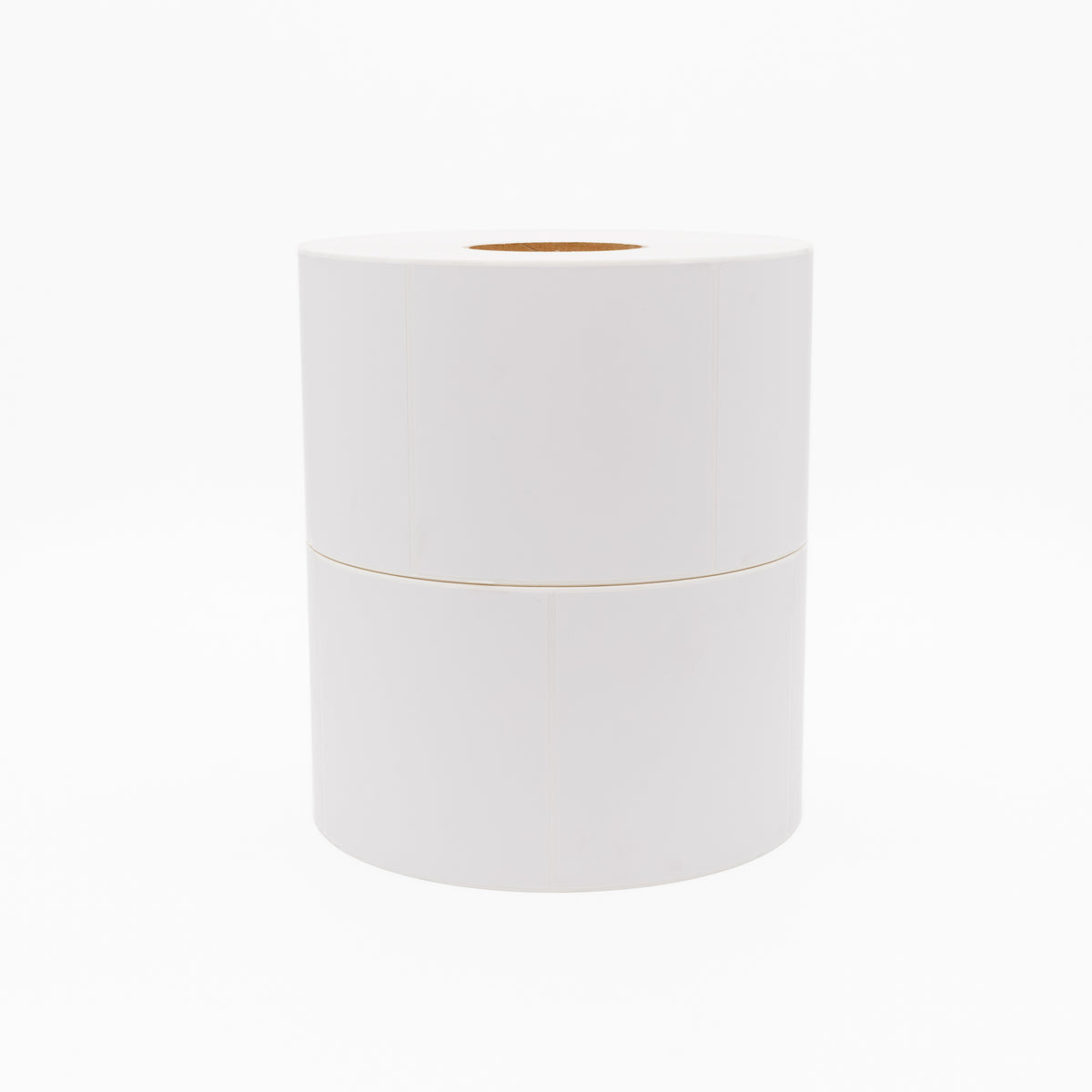 Thermal Direct Label Paper White Permanent 127mm x 127mm Perf. 1100/roll 76mm core - Omni Packaging 