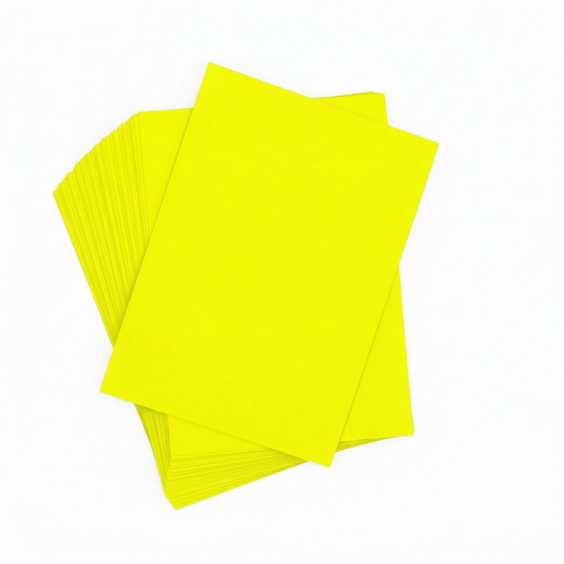 A4 Sheet Printer Labels Fluro Yellow 1 Label/Sheet 210mm x 295mm 100 Sheets/Pack - Omni Packaging 
