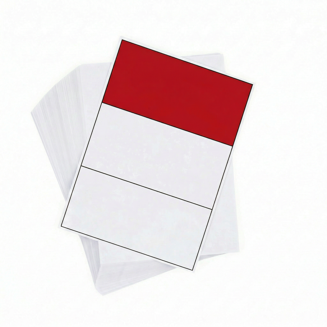 A4 Sheet Printer Labels White 3 label/sheet 210mm x 98.3mm 100 Sheets/Pack - Omni Packaging 