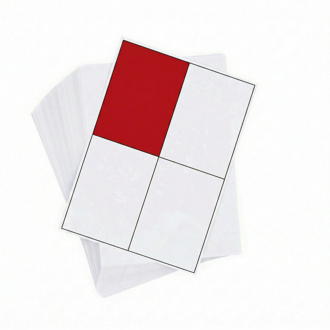 A4 Sheet Printer Labels White 4 label/sheet 105mm x 147.5mm 100 Sheets/Pack - Omni Packaging 