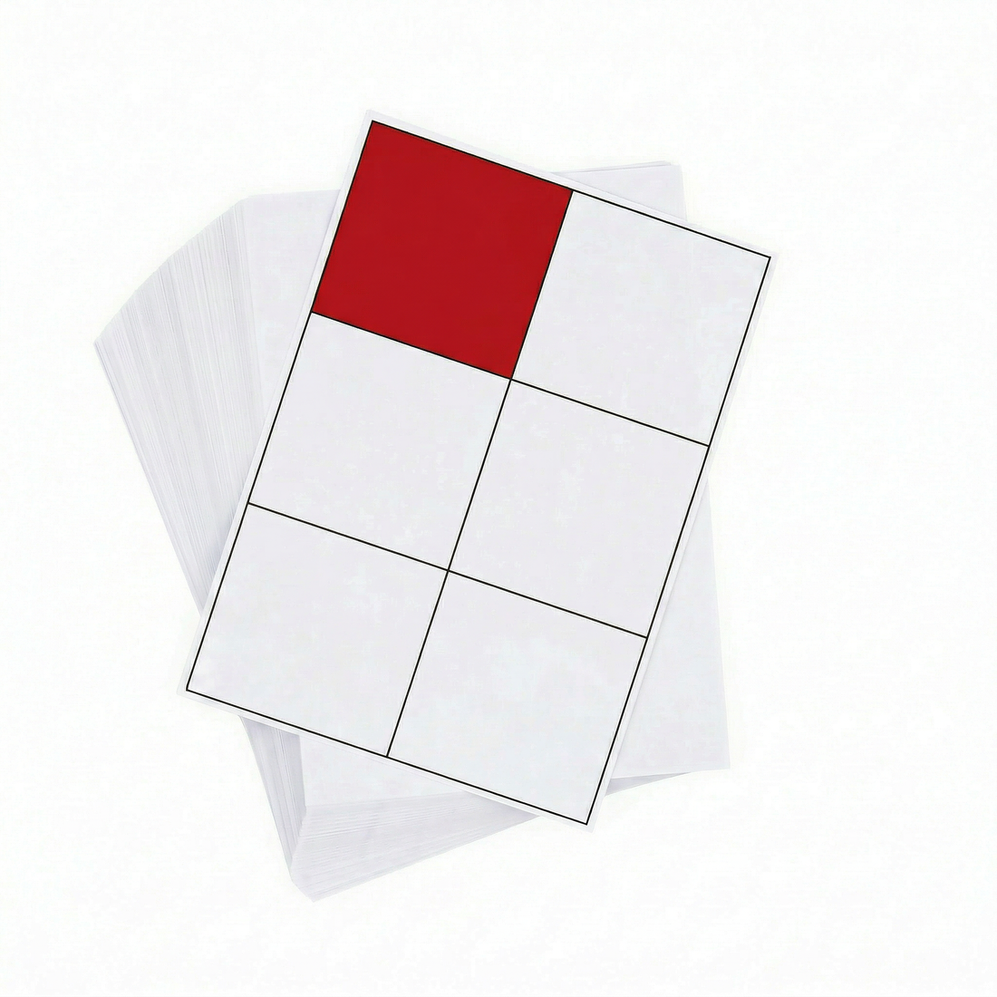 A4 Sheet Printer Labels White 6 label/sheet 105mmx 98.3mm 100 Sheets/Pack - Omni Packaging 