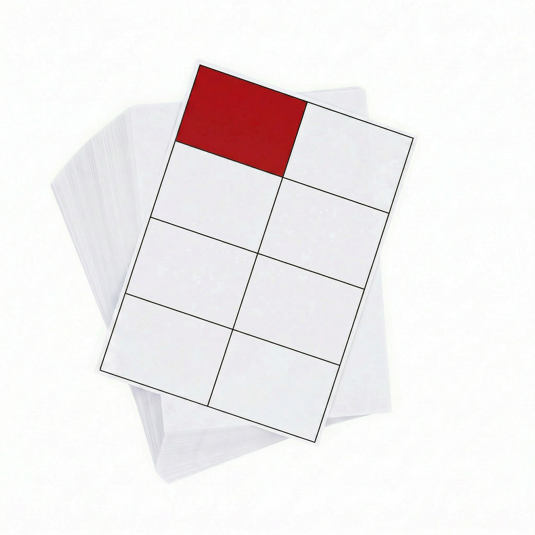 A4 Sheet Printer Labels White 8 label/sheet 105mm x 73.8mm 100 Sheets/Pack - Omni Packaging 