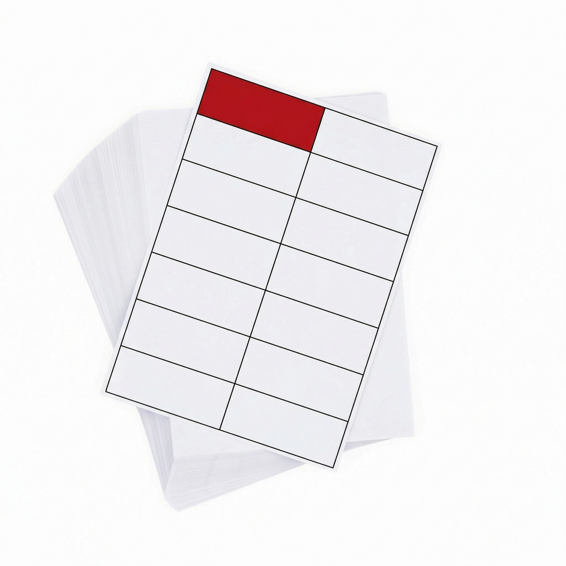 A4 Sheet Printer Labels White 14 label/sheet 97.4mm x 38mm 100 Sheets/Pack - Omni Packaging 