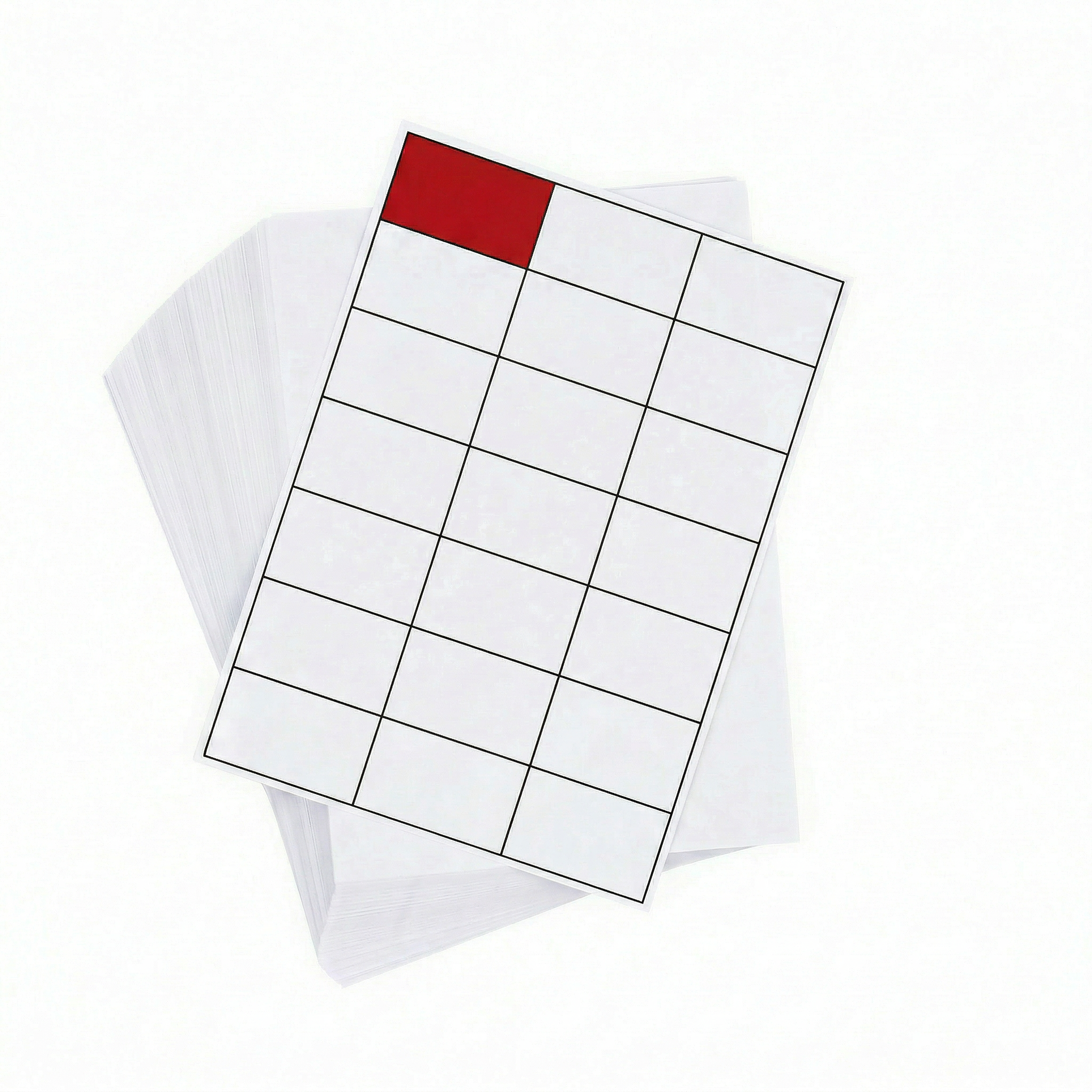 A4 Sheet Printer Labels White 24 label/sheet 70mm x 36mm 100 Sheets/Pack - Omni Packaging 