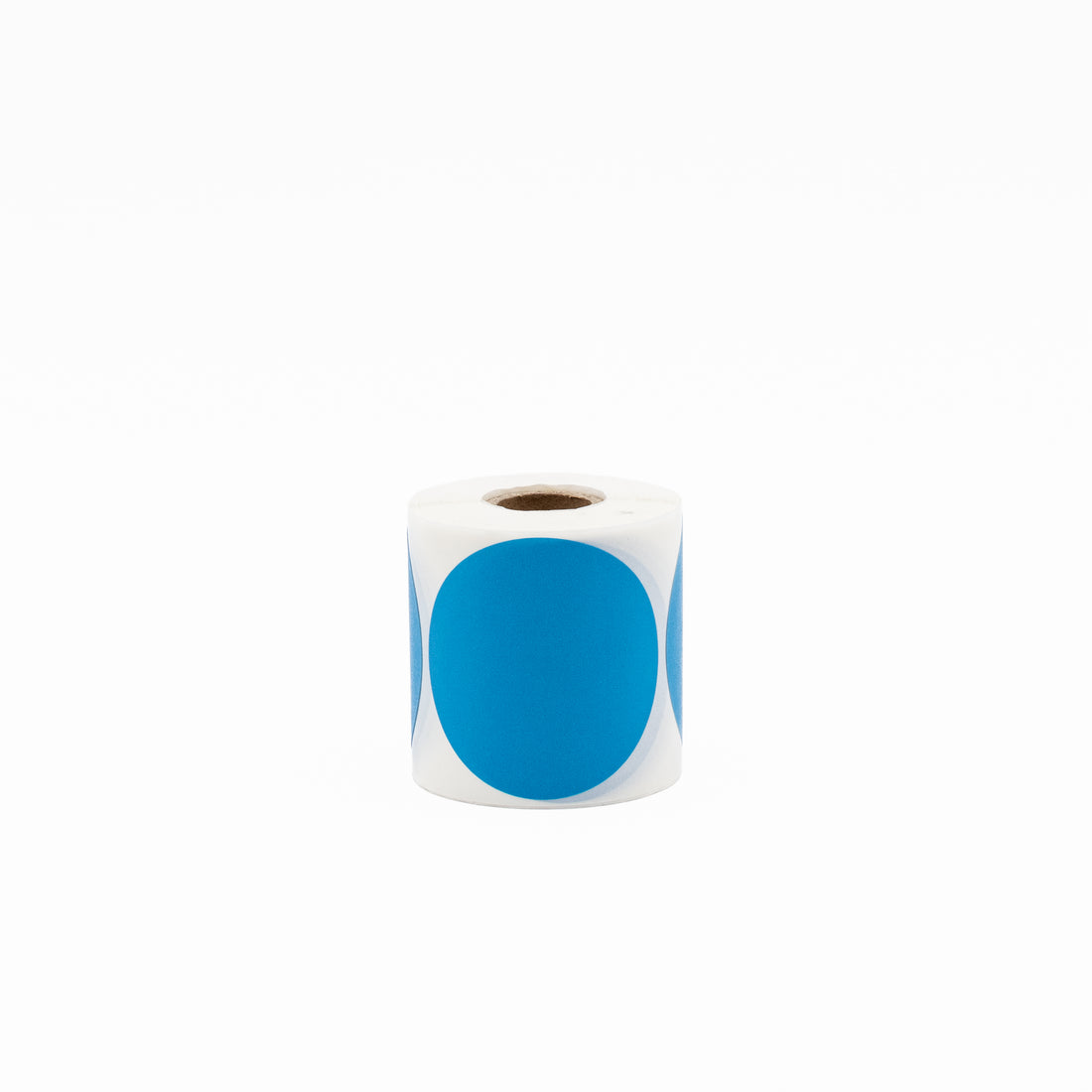 Stock Label Dots Blue 55mm 250 labels/roll - Omni Packaging 