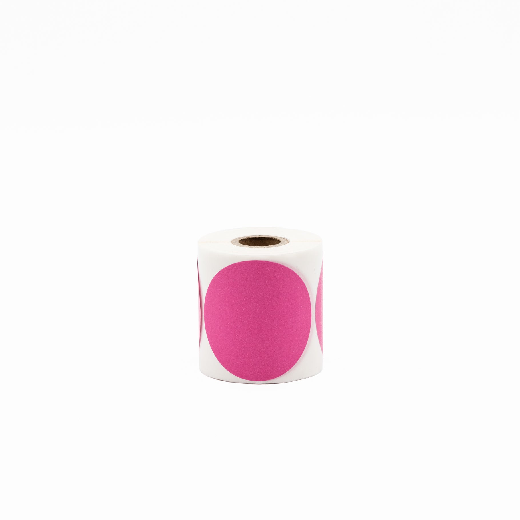 Stock Label Dots Pink 55mm 250 labels/roll - Omni Packaging 