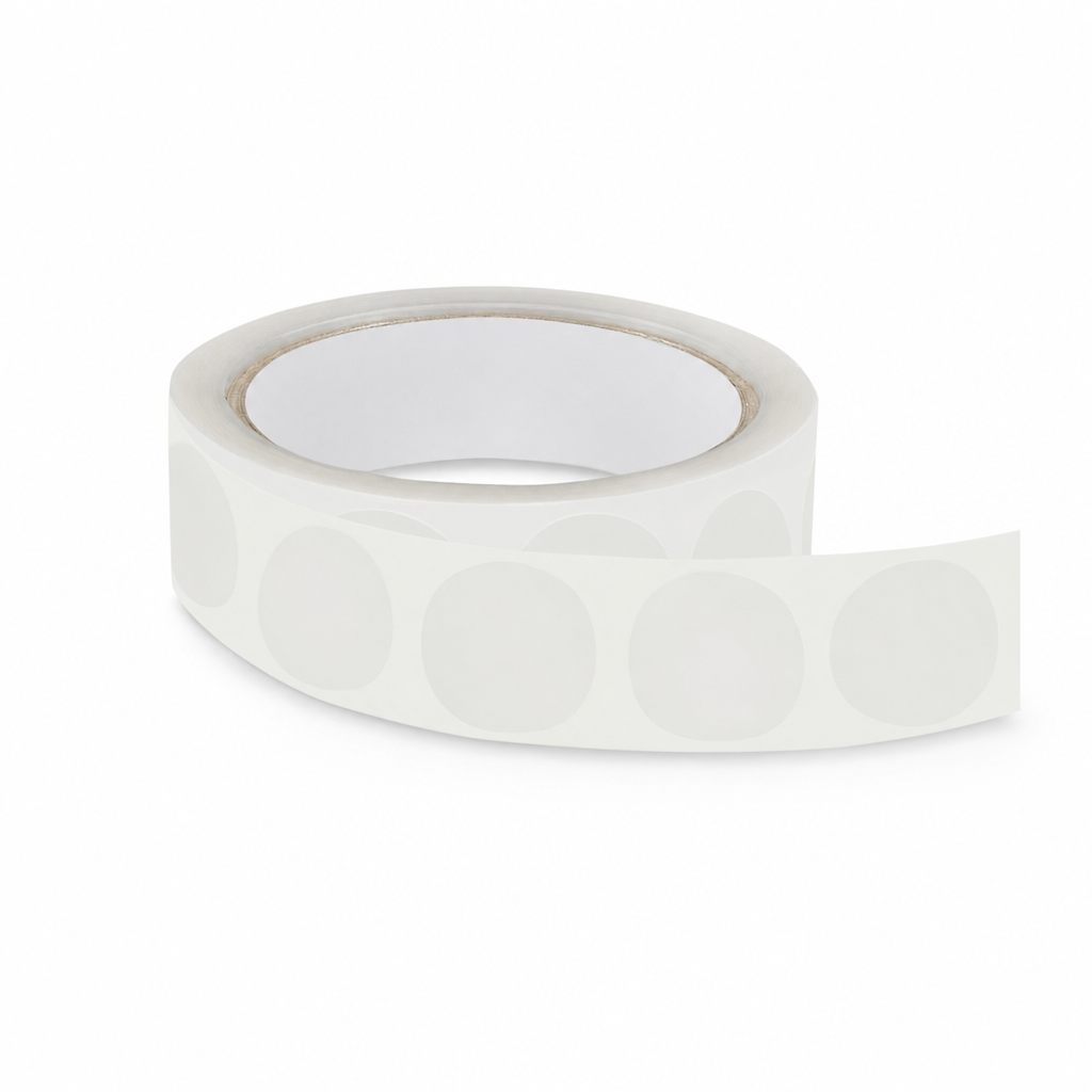Mailing Labels - Clear BOPP 100mm diameter 500/roll