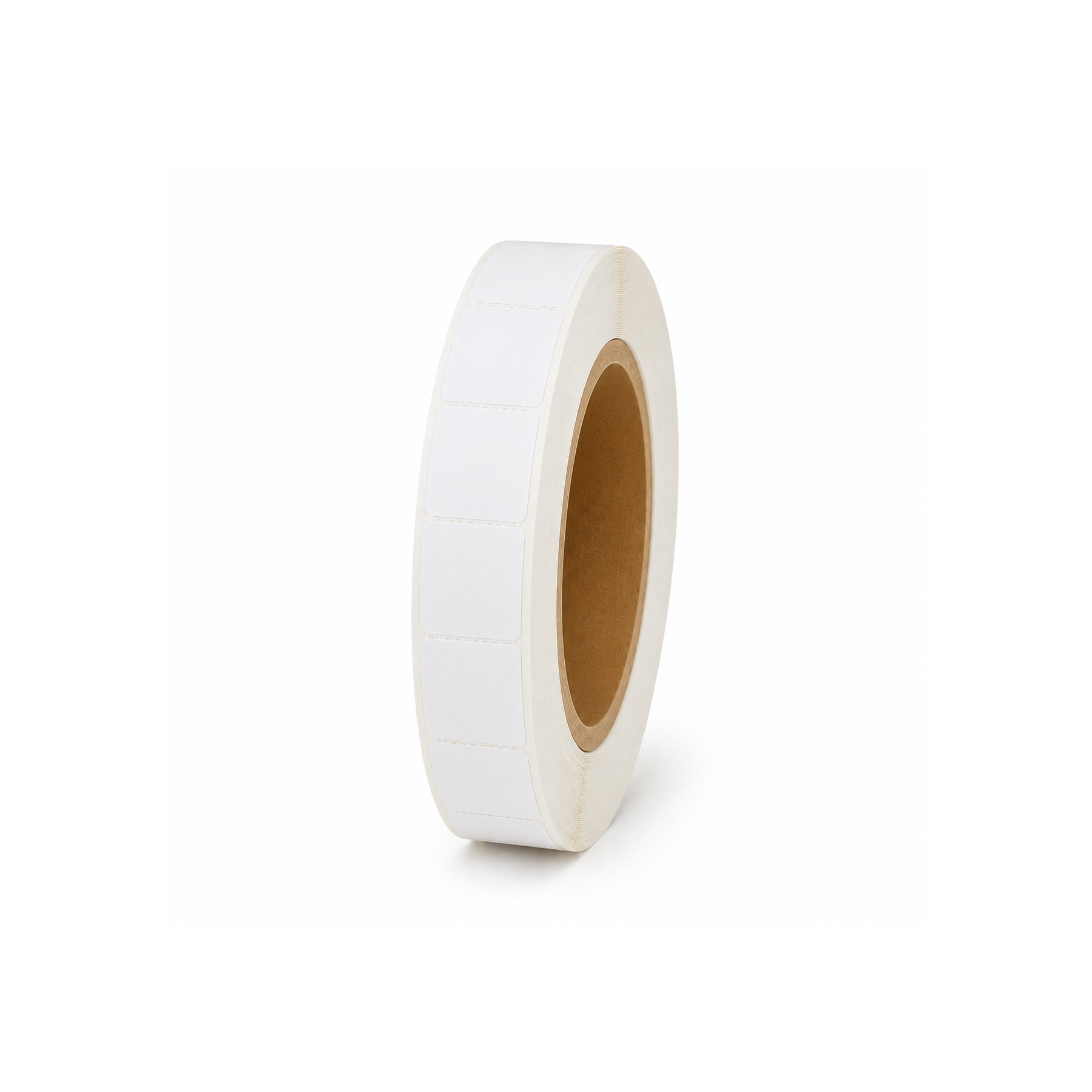Thermal Direct Label Paper White Permanent 25mm x 25mm Perf. 5100/roll 76mm core - Omni Packaging 