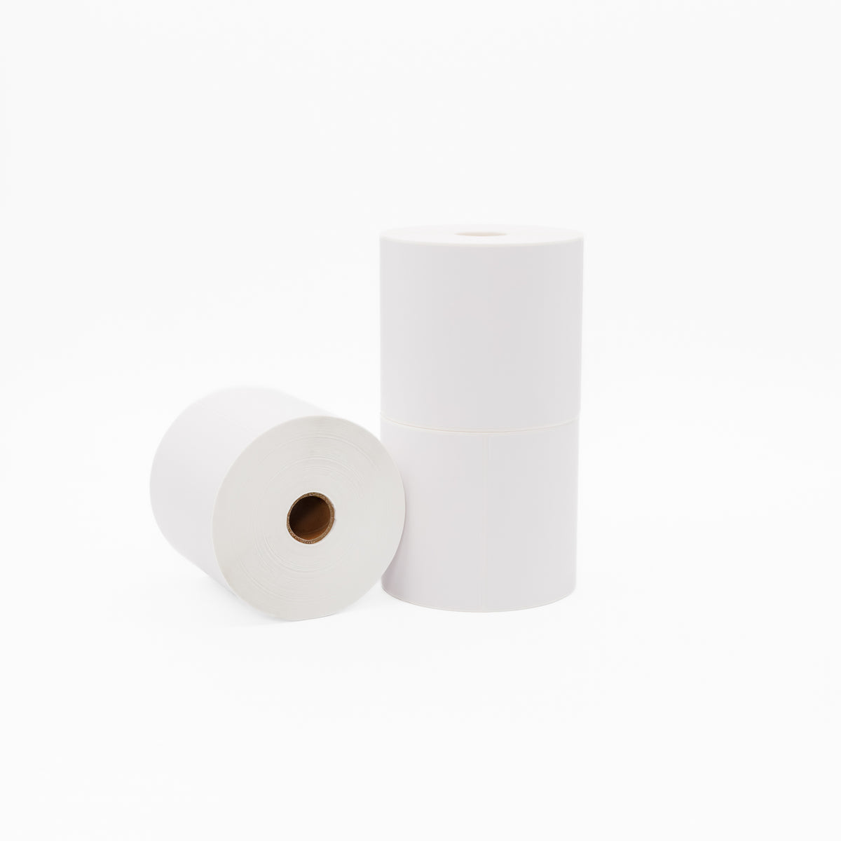 Thermal Direct Label Paper White Permanent 102mm x 152mm Perf. 500/roll 25mm core - Omni Packaging 