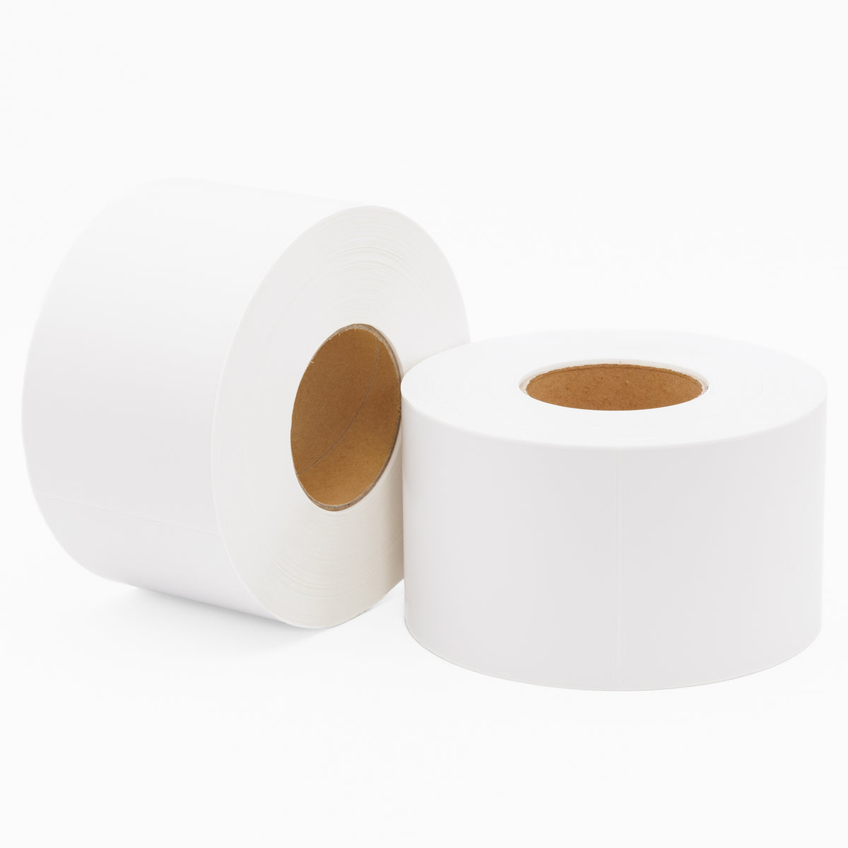 Thermal Direct Label Paper White Permanent 102mm x 152mm Perf. 1000/roll 76mm core - Omni Packaging 
