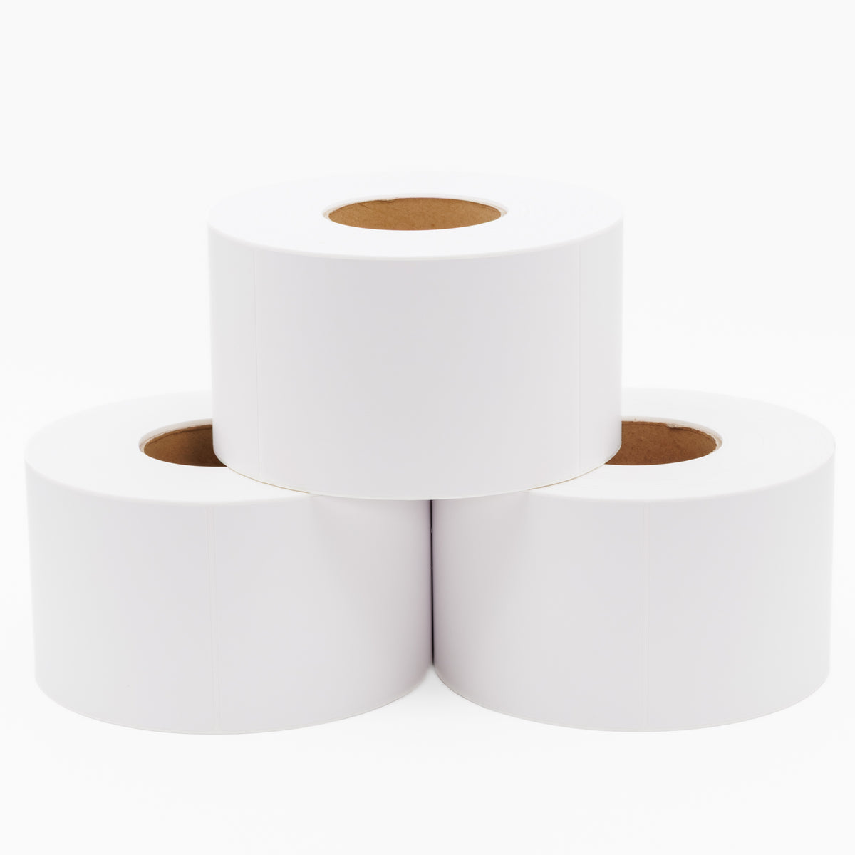 Thermal Direct Label Paper White Permanent 102mm x 152mm Perf. 1000/roll 76mm core - Omni Packaging 