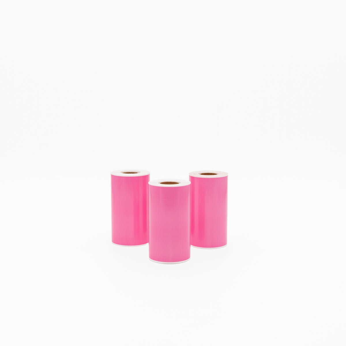 Thermal Direct Label Paper Pink Permanent 102mm x 152mm Perf. 85/roll 25mm core - Omni Packaging 