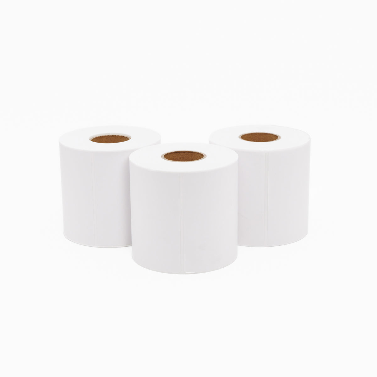 Thermal Direct Label Paper White Permanent 102mm x 152mm Perf. 300/roll 40mm core - Omni Packaging 