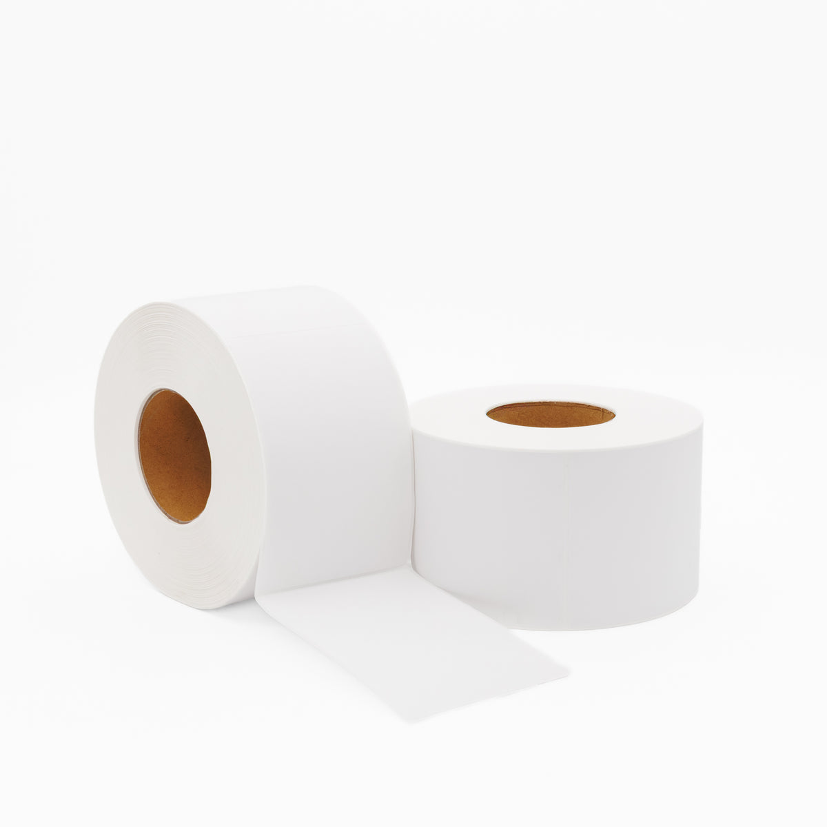 Thermal Transfer Label Paper White Permanent 102mm x 152mm Perf. 1000/roll 76mm core - Omni Packaging 