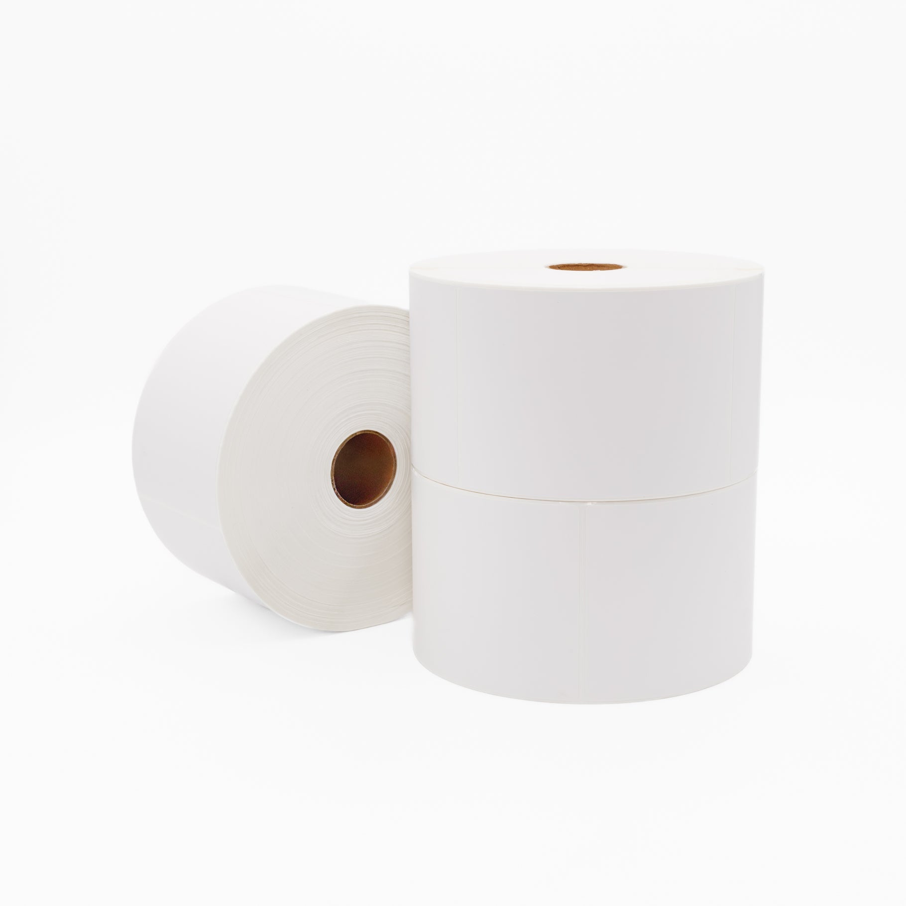 Thermal Direct Label Paper White Permanent 102mm x 152mm Perf. 1250/roll 40mm core - Omni Packaging 